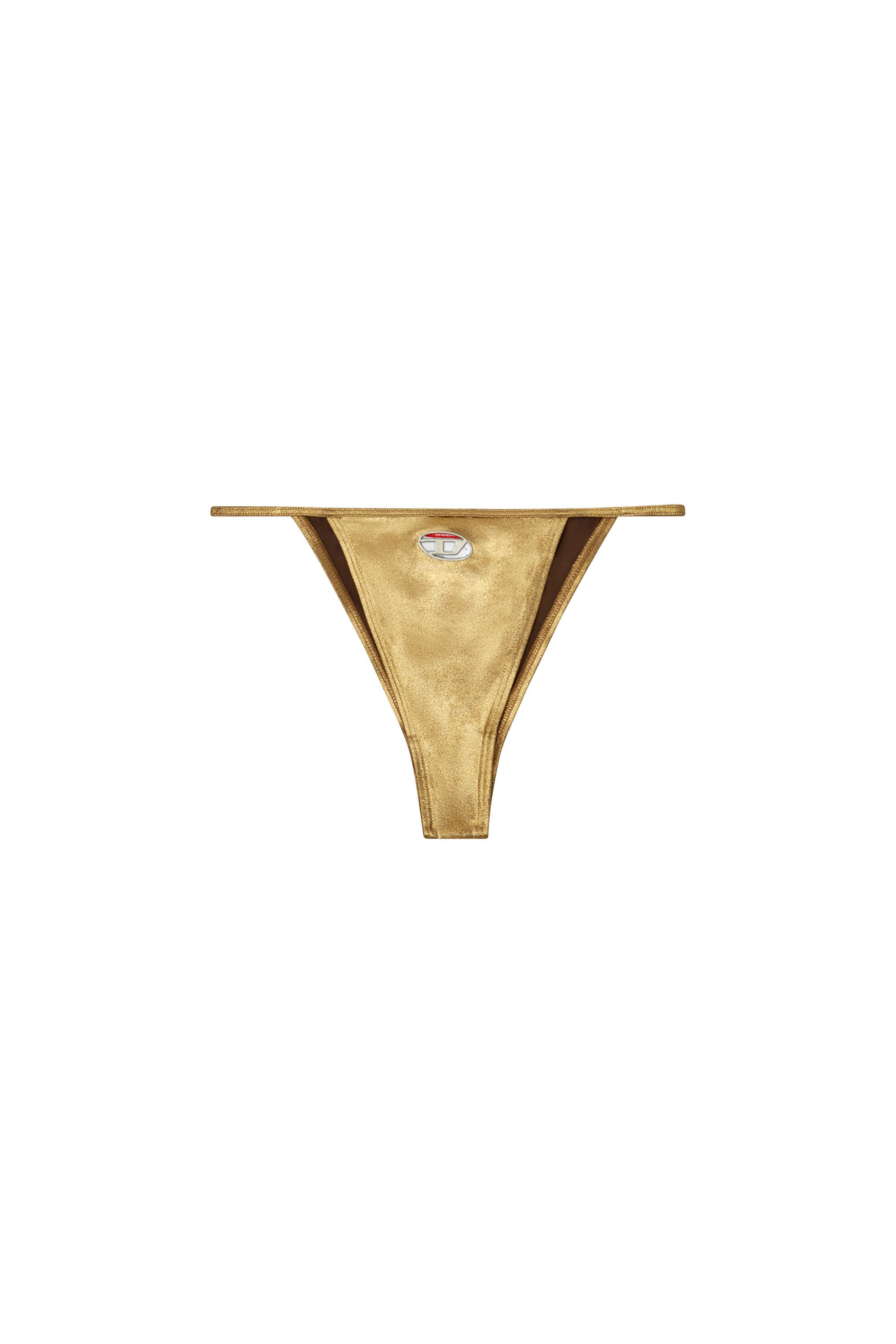 Diesel - CAMILLE-UTLT, Female's Metallic bikini bottoms in ゴールド - 4