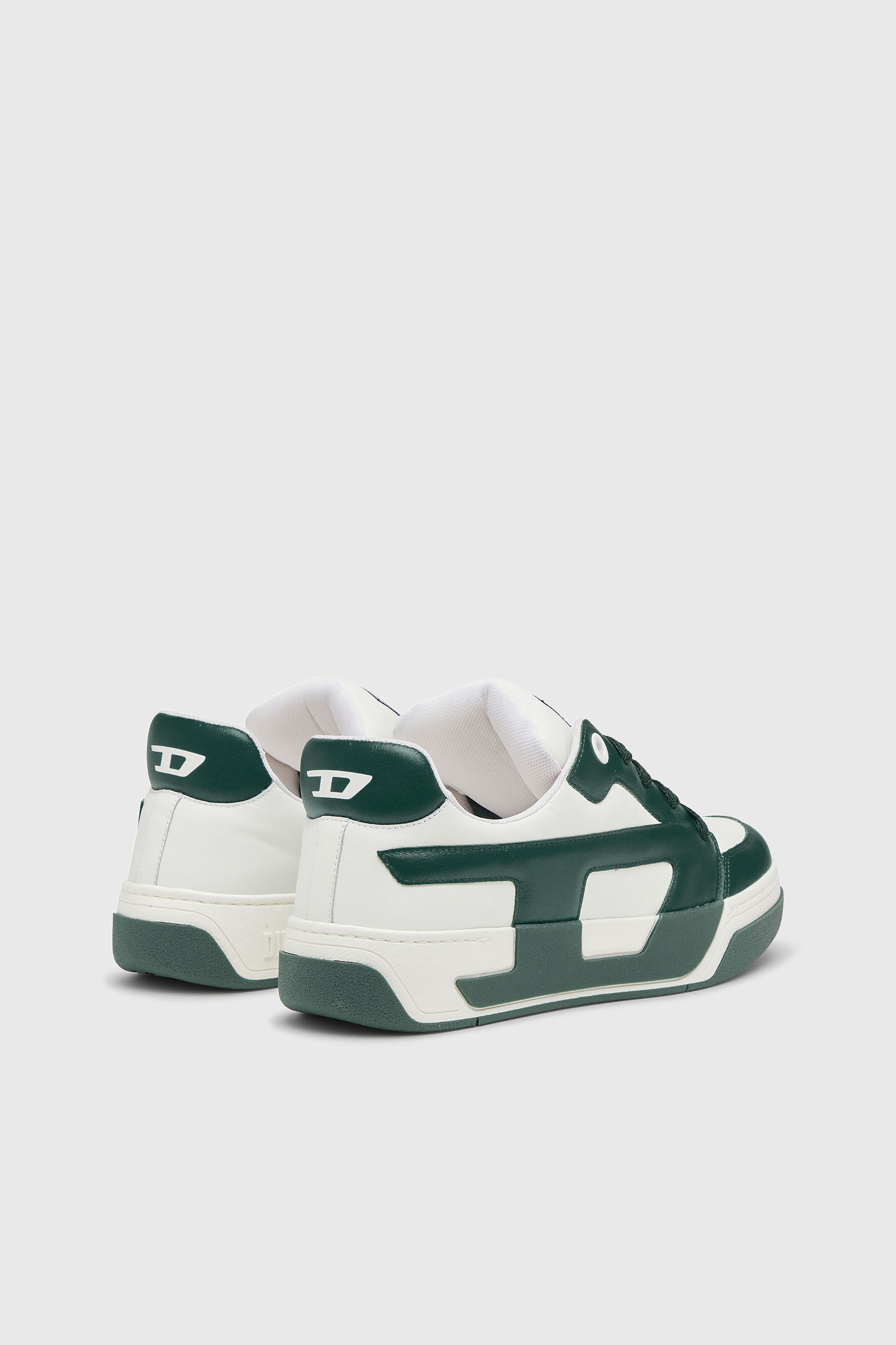 Diesel - S-D-OLLIE LOW, Male's ローカットスニーカー in ホワイト/グリーン - 3