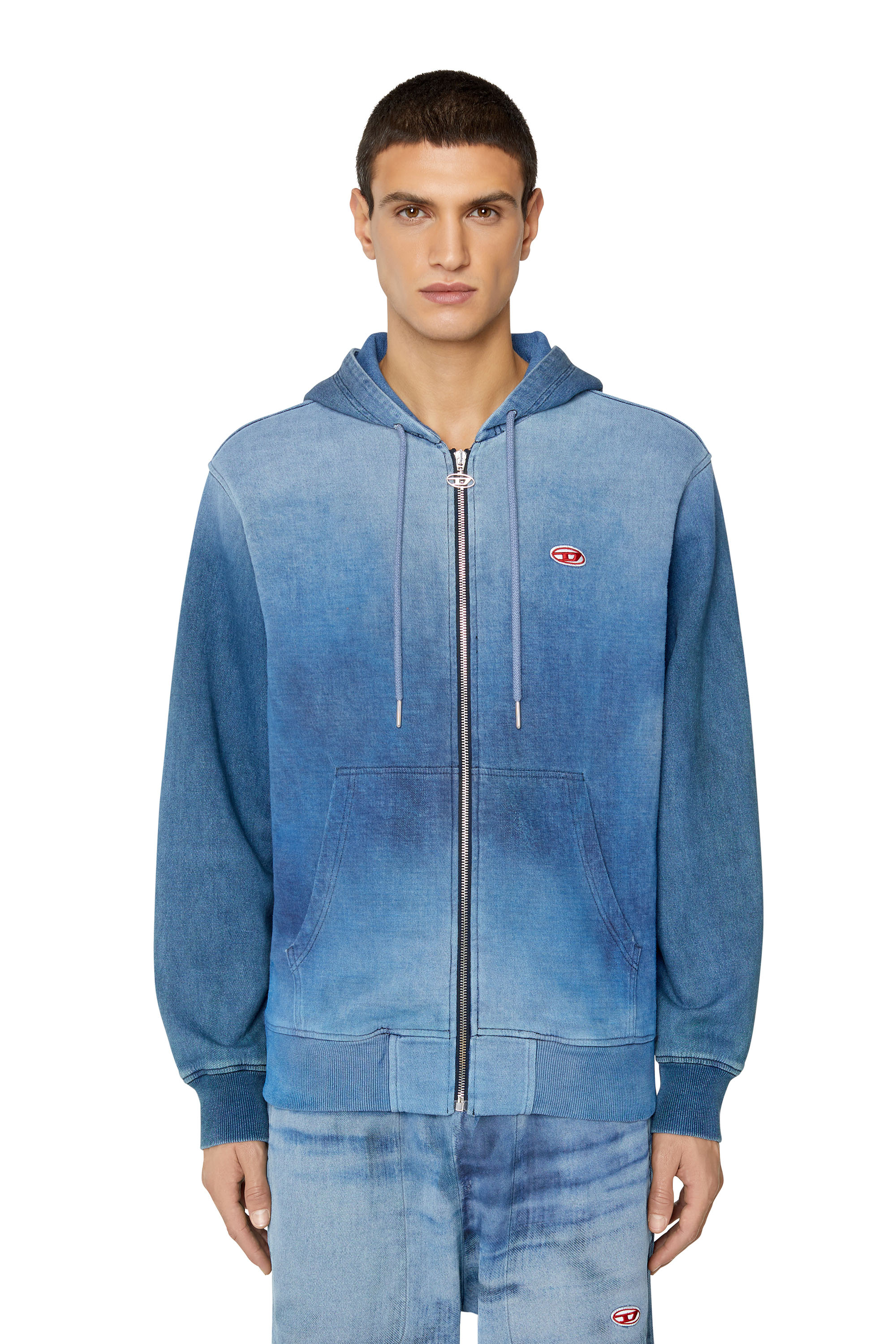 D-GIR TRACK DENIM HOODIE