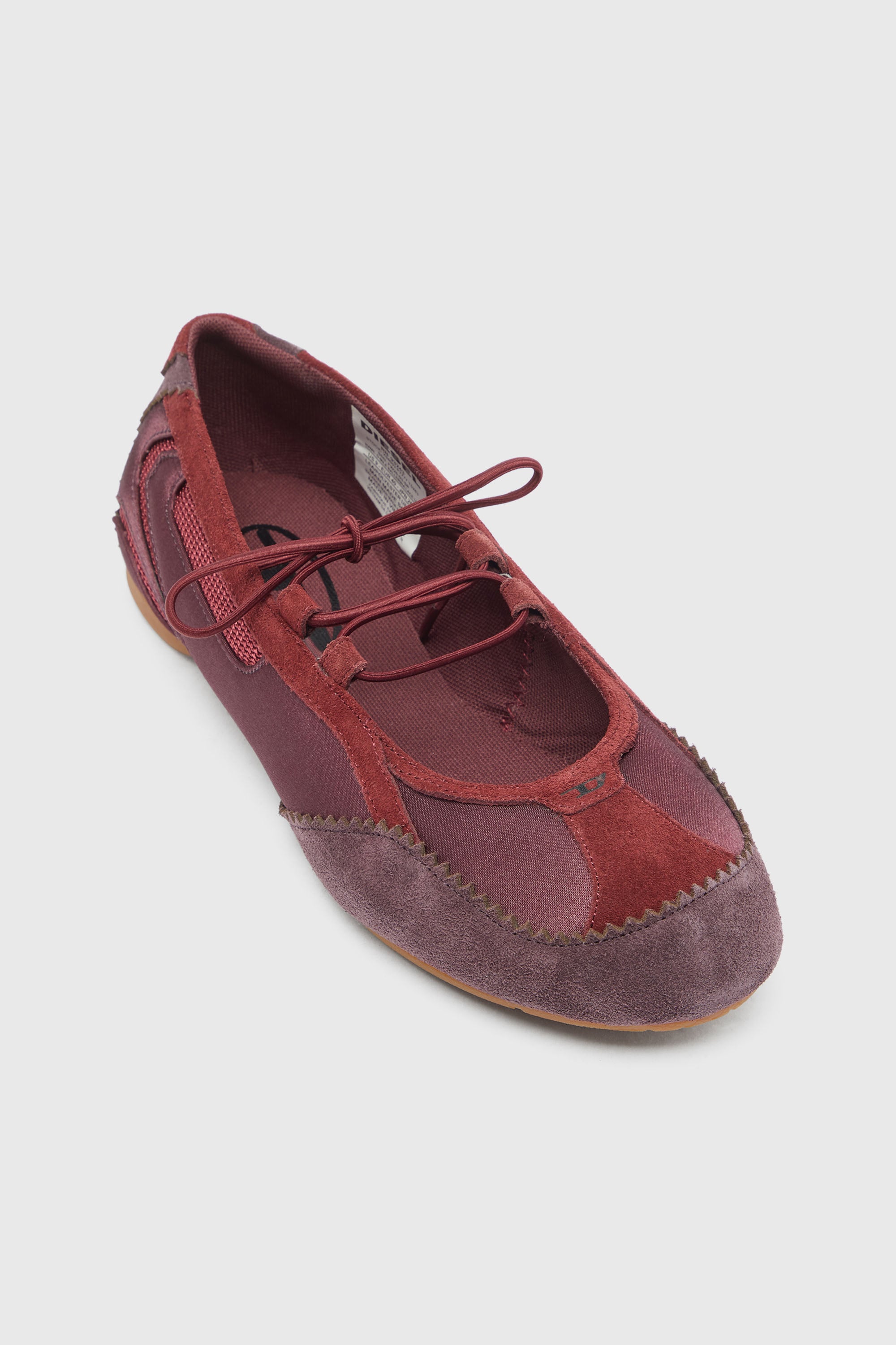 Diesel - D-MILE BALLERINA LACE UP II W, Female's バレエスニーカー in バーガンディー - 6