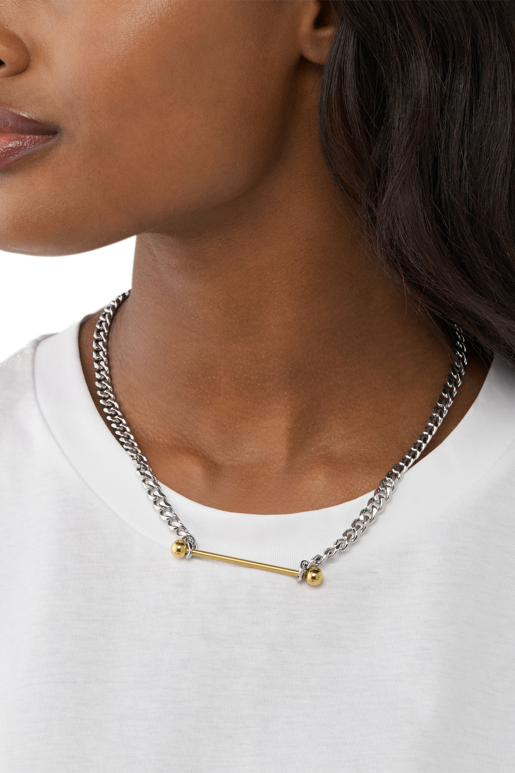 Diesel - DX1409, Unisex's ネックレス in シルバー - 3