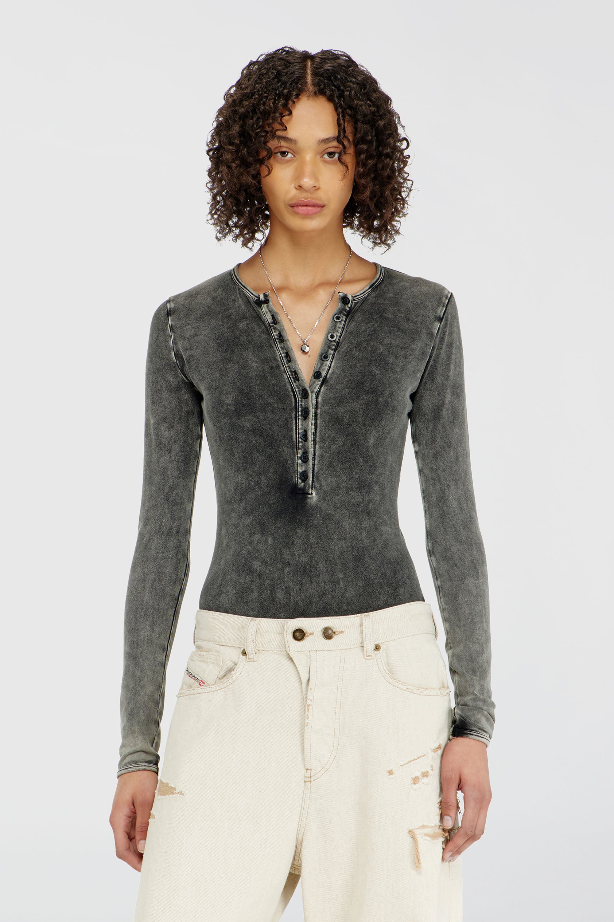 Diesel - FRESYA-DNM, Female's ボディスーツ in ダークグレー - 1