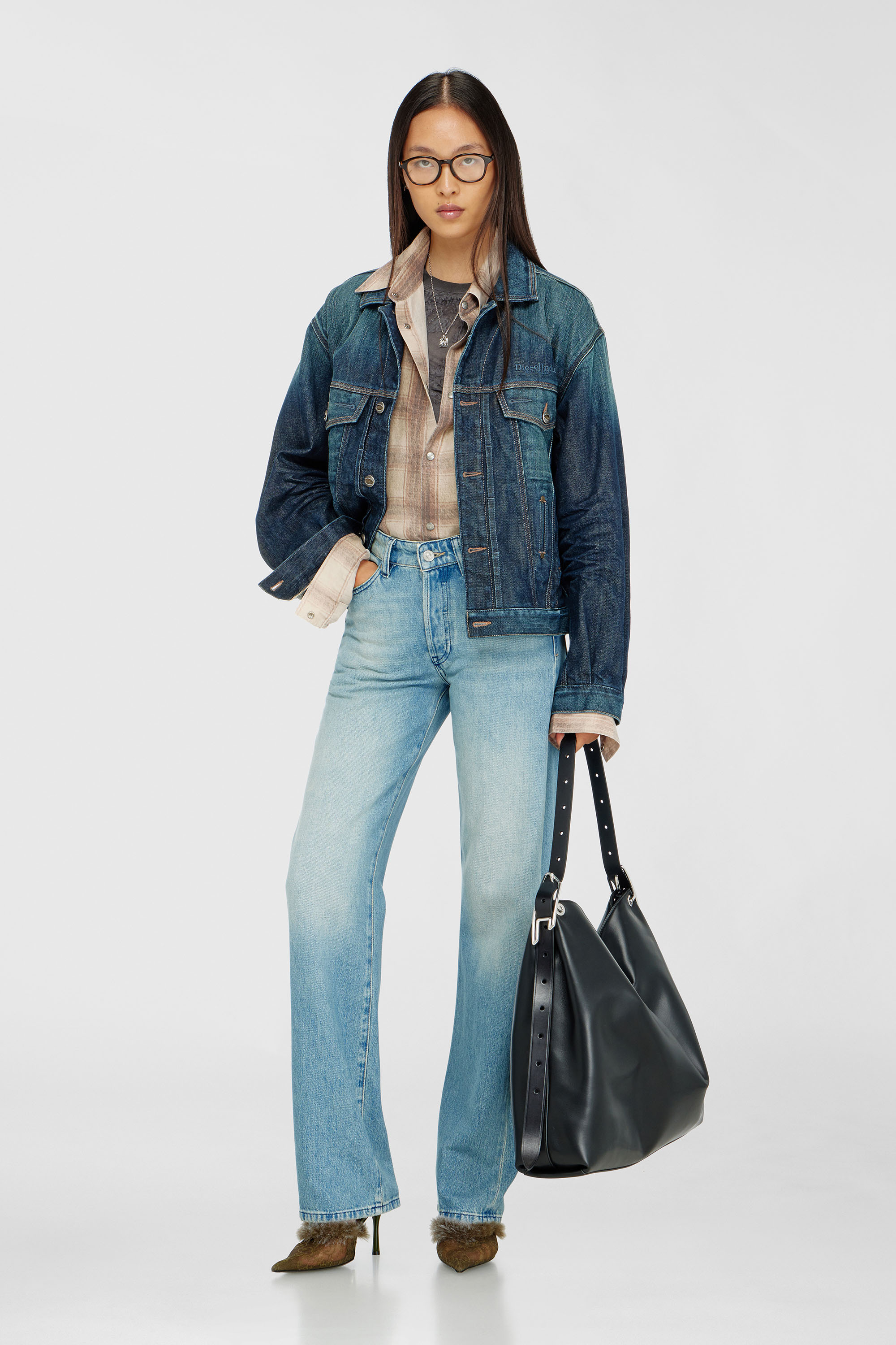 Diesel - D-LINE HOBO L, Female's ホーボーバッグ in ブラック - 2
