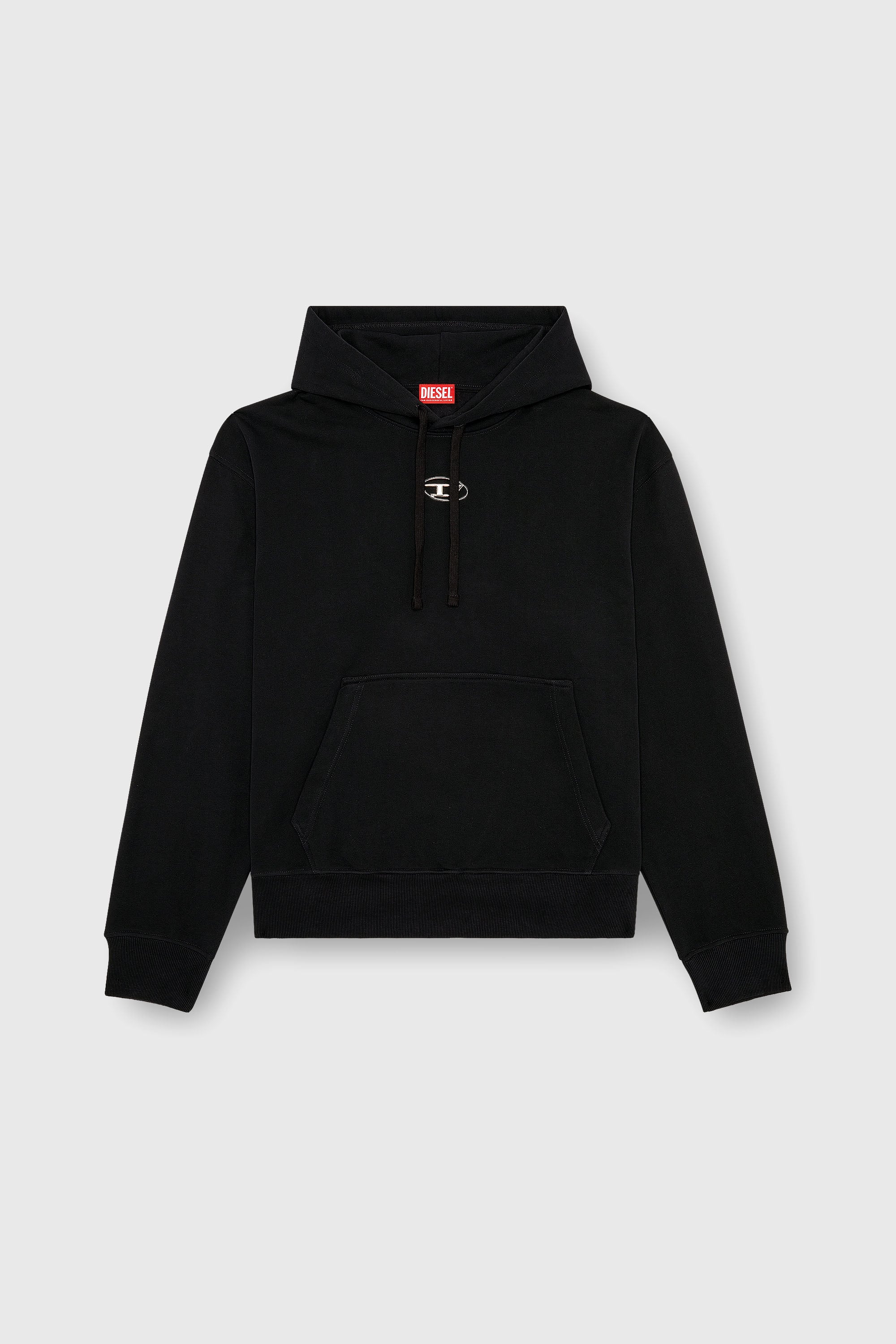 Diesel - S-MACS-HOOD-OD, Male's スウェットパーカーオーバルＤ in ブラック - 2