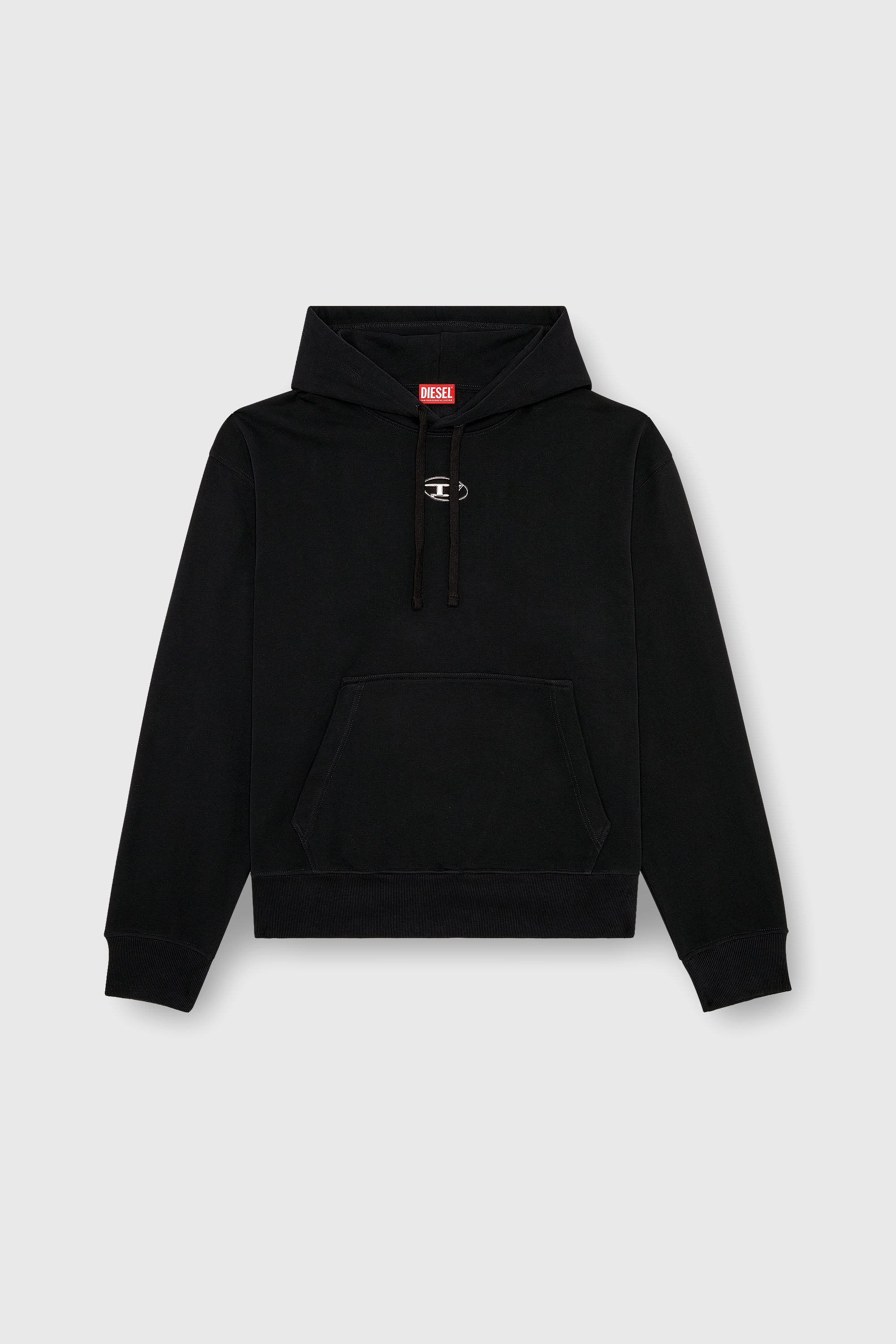 Diesel - S-MACS-HOOD-OD, Male's スウェットパーカーオーバルＤ in ブラック - 2