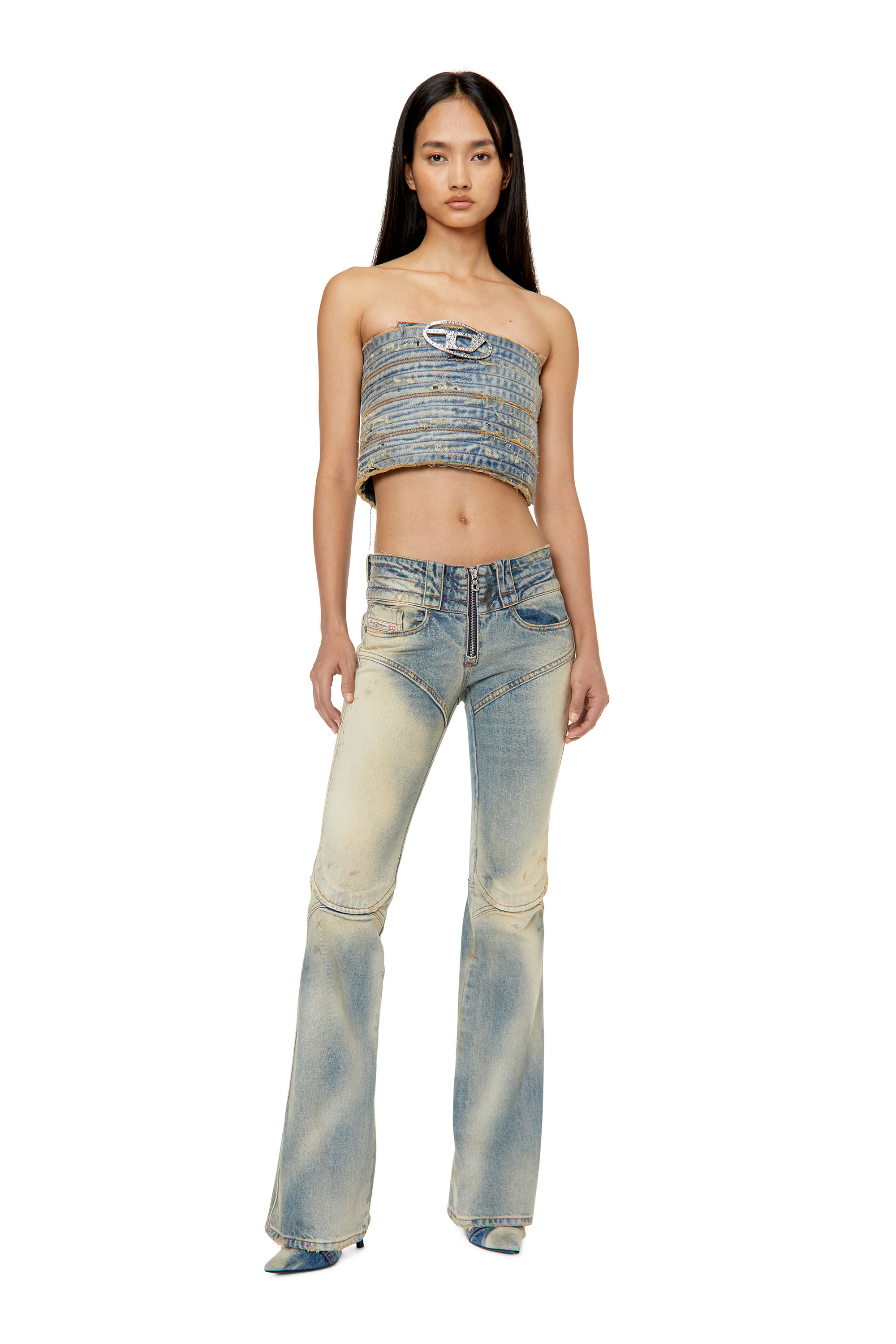 Diesel - Bootcut and Flare Jeans Belthy 0ENAF, ライトブルー - Image 5