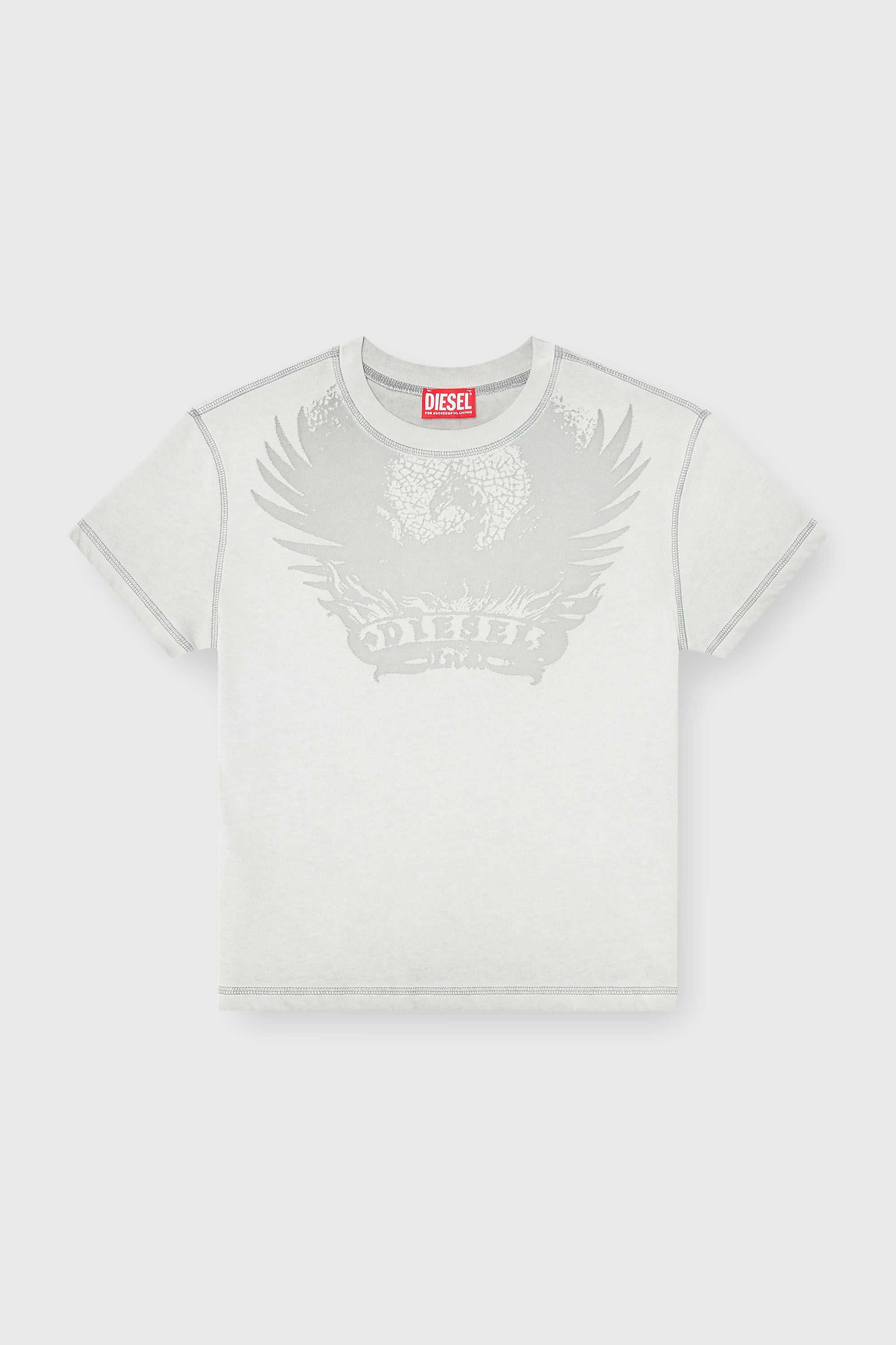 Diesel - T-ILA-AA7, Female's Tシャツ in ライトグレー - 2