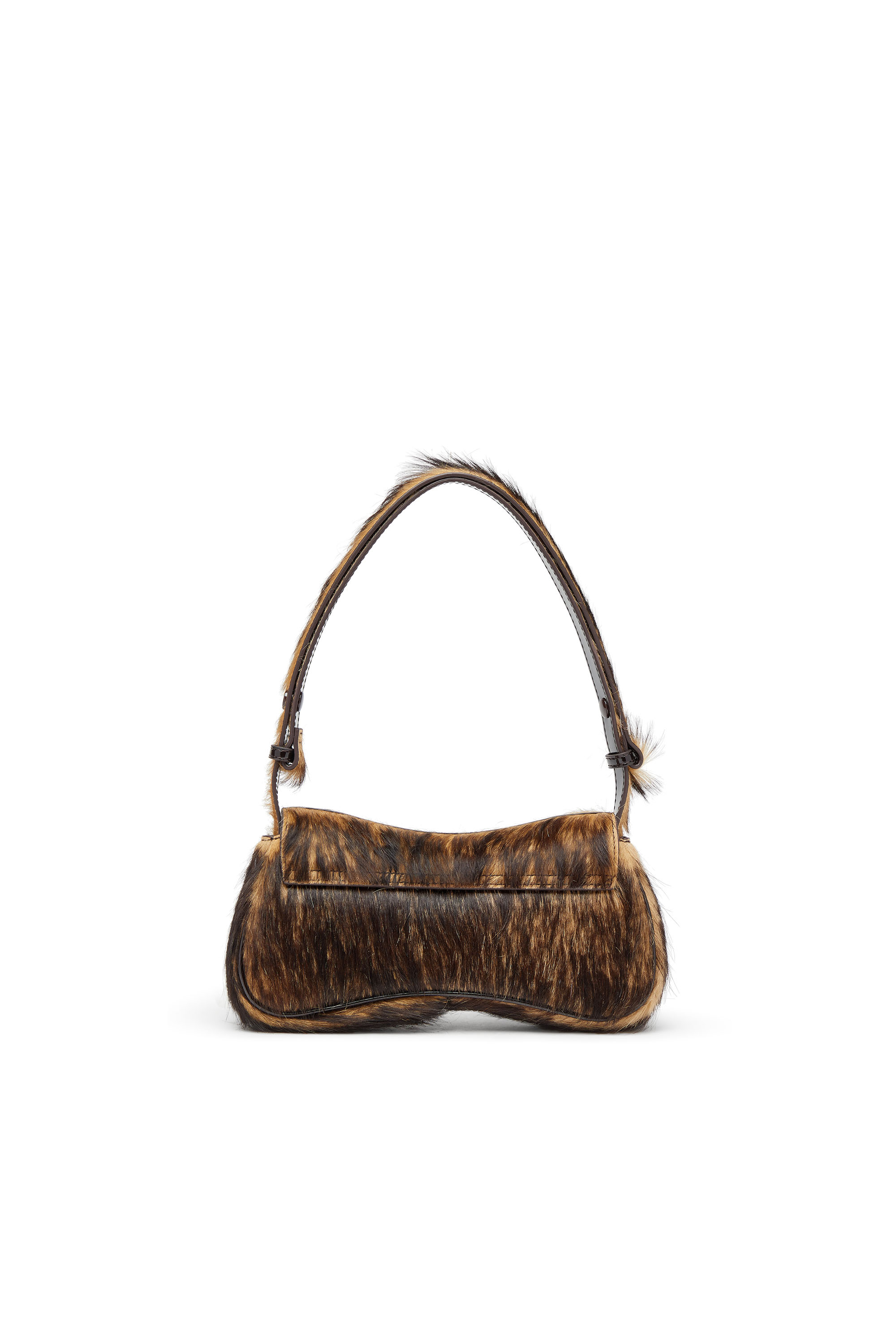 Diesel - PLAY CLUTCH, Female's Play-Clutch in coloured hairy leather in ブラウン - 3