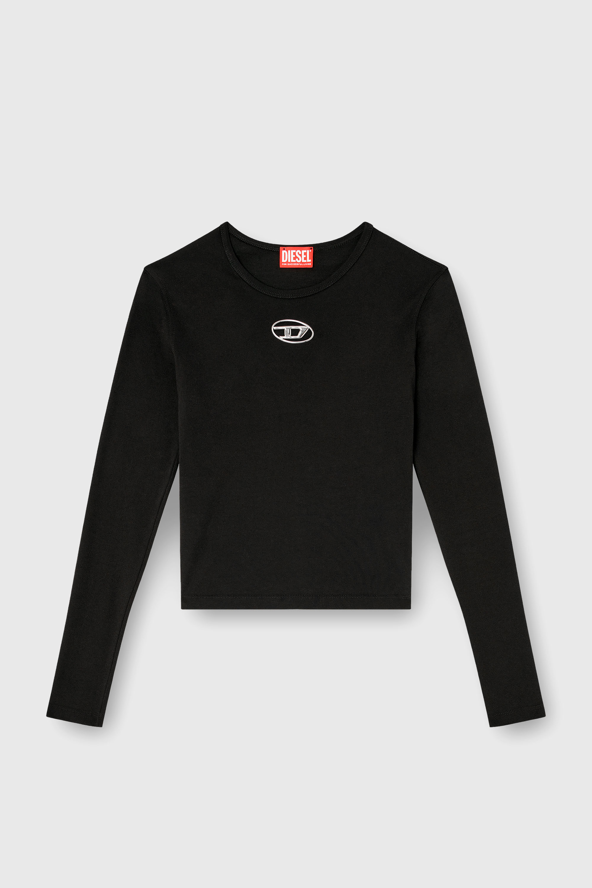 Diesel - T-UNCUTIE-LONG-LS-OD, Female's 長袖Tシャツ in ブラック - 2