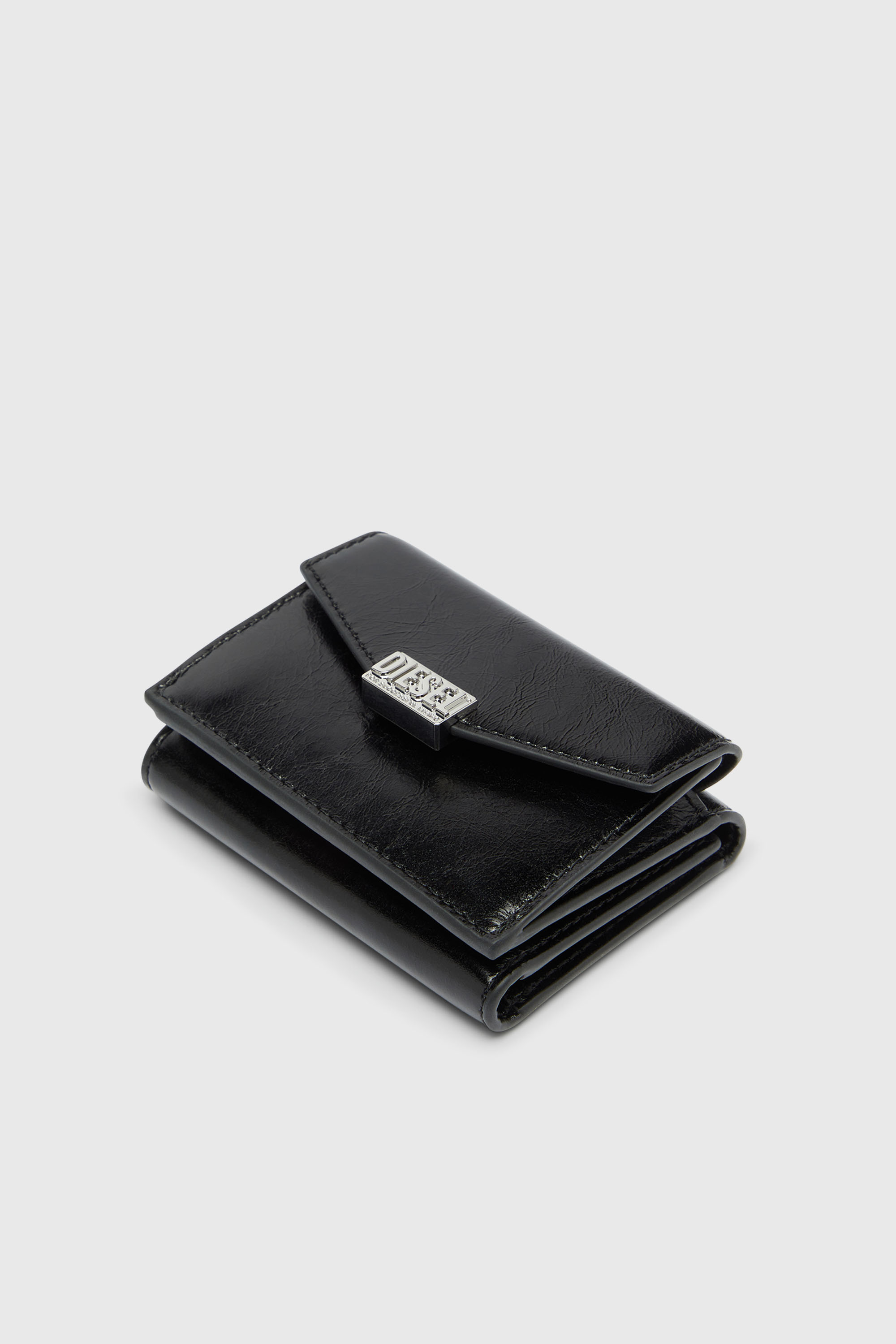 Diesel - D-ENVELOP TRI FOLD COIN XS II, Female's 三つ折りウォレット in ブラック - 4