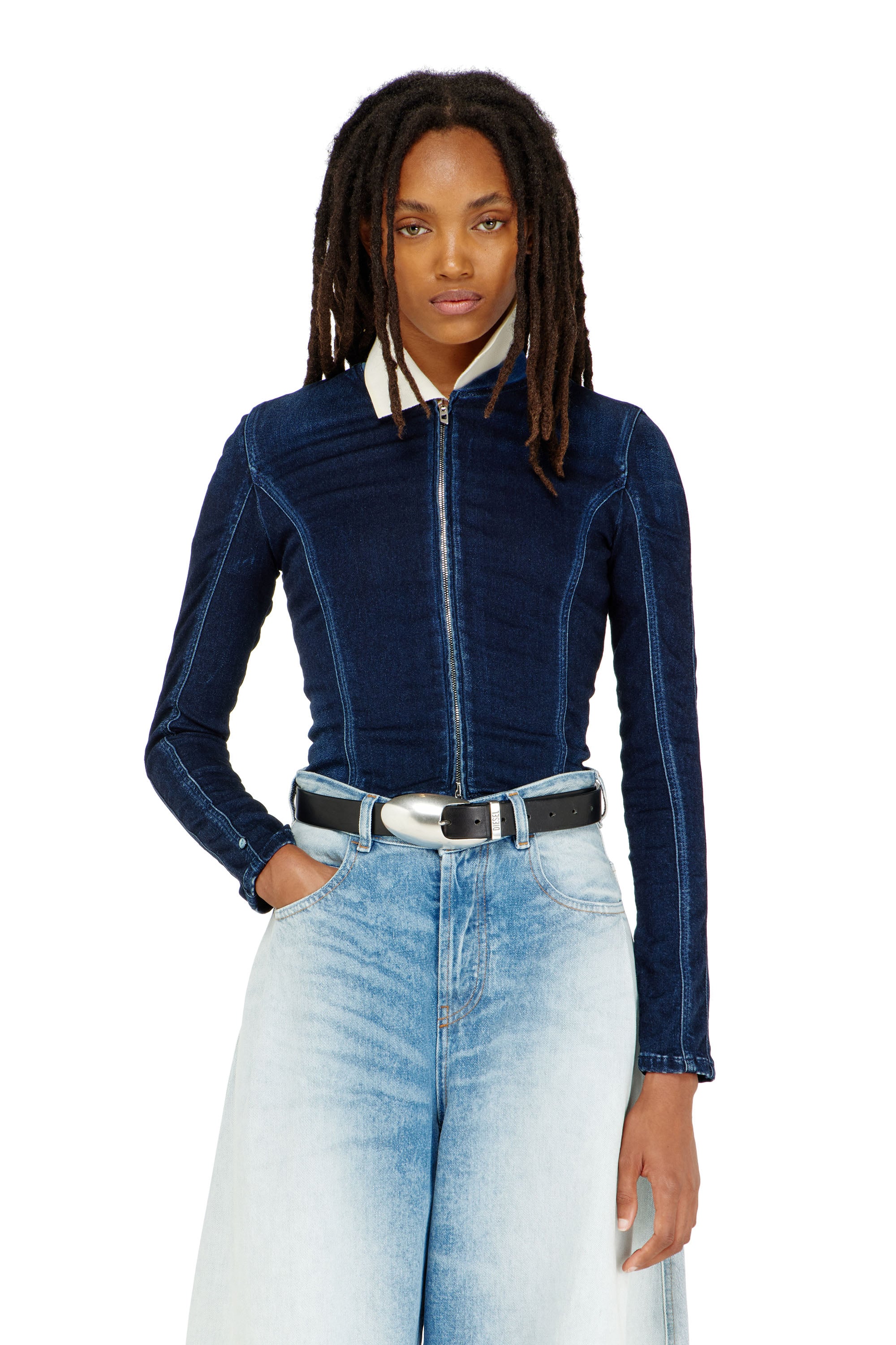Diesel - DE-GARY-D JOGG, Female's ジョグ トップ in ダークブルー - 1