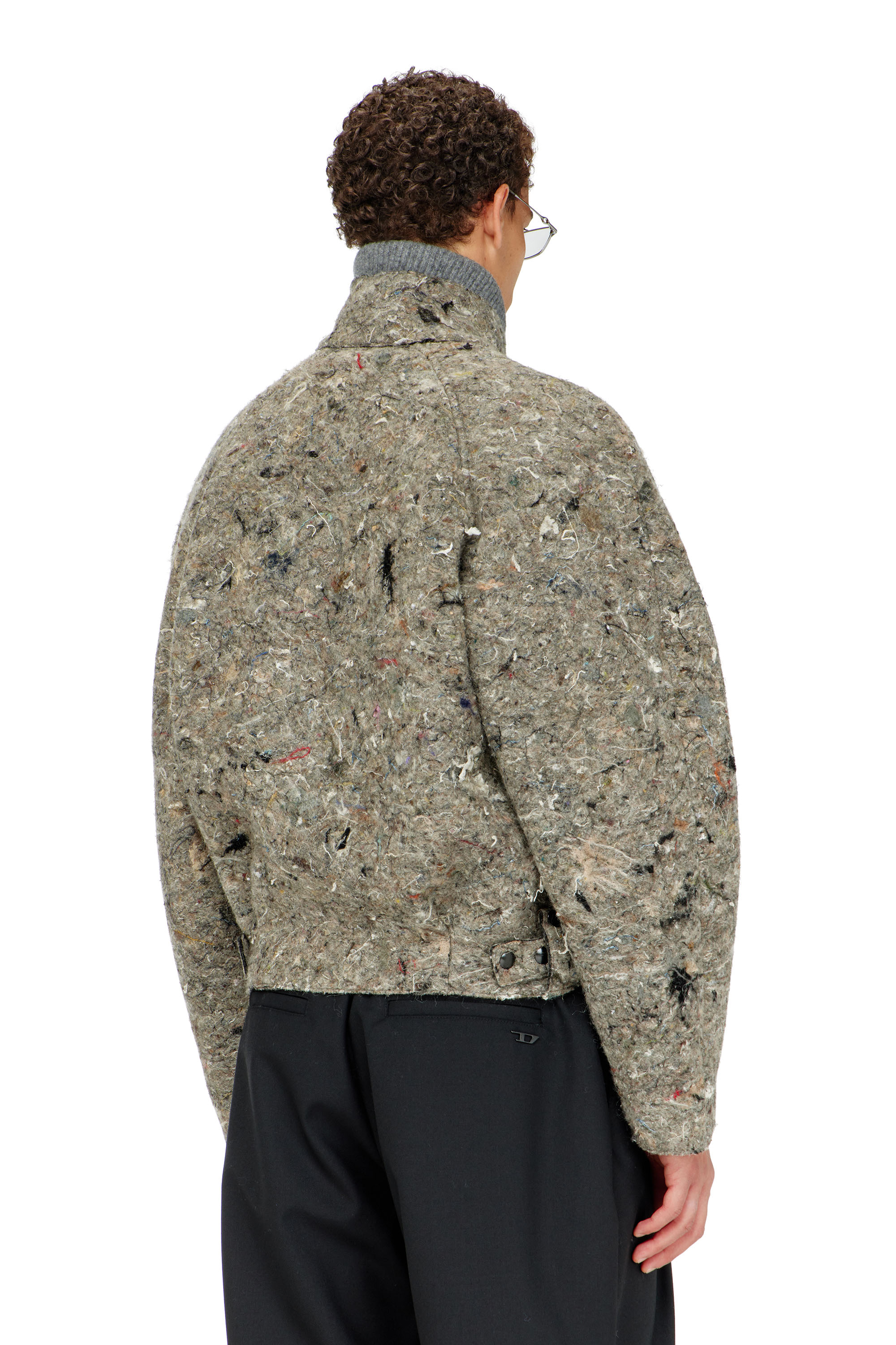 Diesel - J-DISTEM, Male's Upcycled felted jacket in null - 4