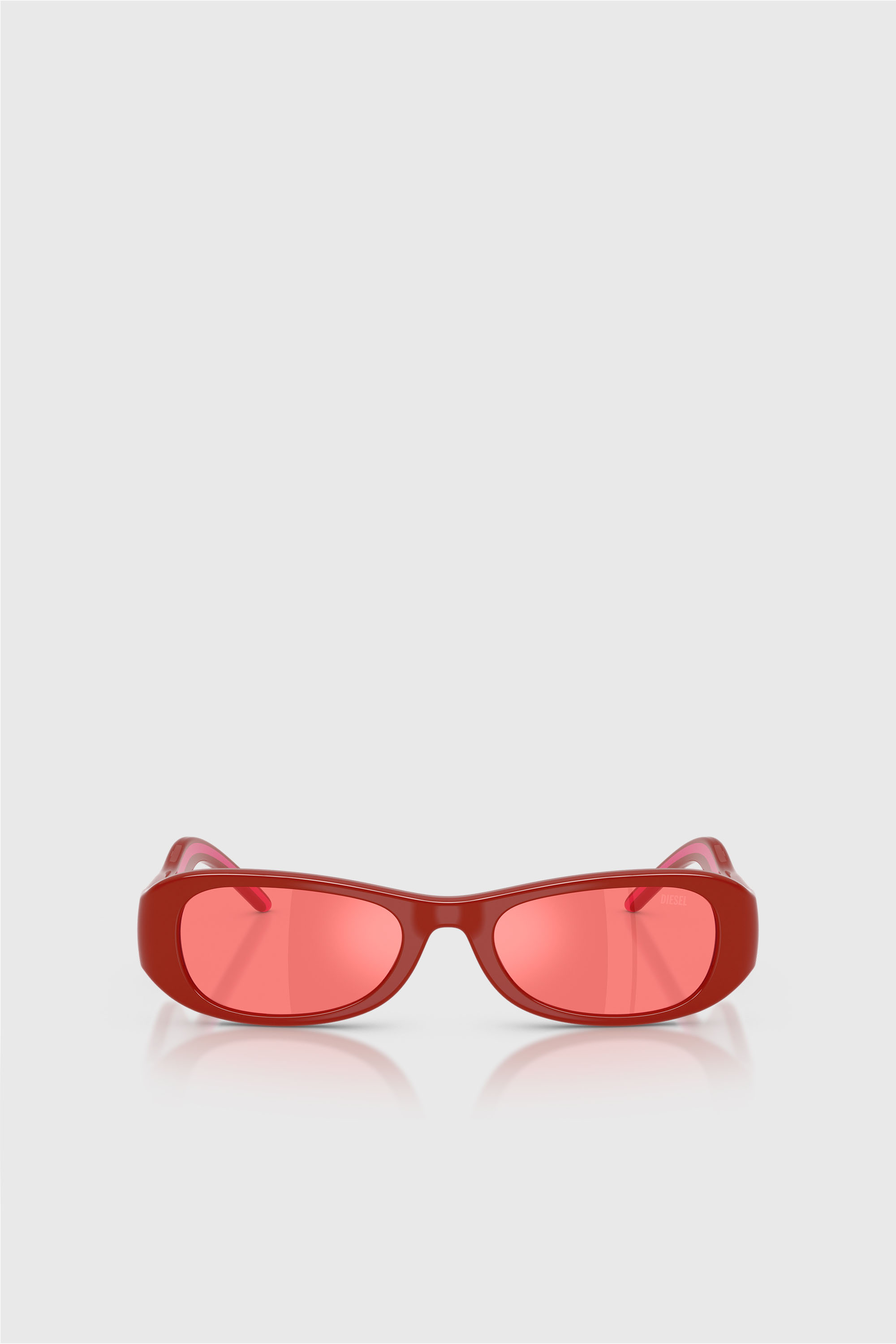 Diesel - 0DL3020U, Unisex's Pillow Sunglasses in レッド - 1