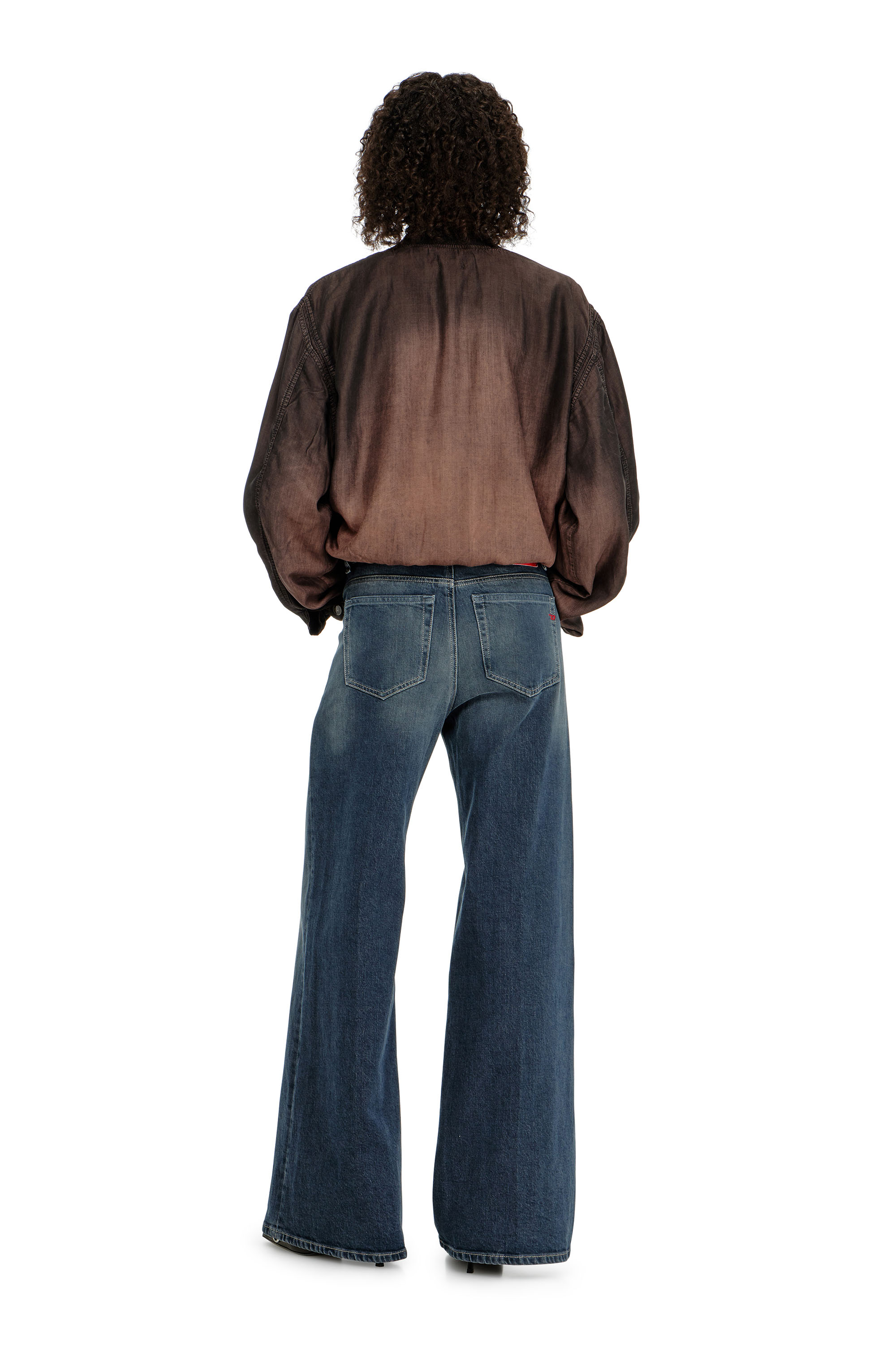Diesel - Female's Flare Jeans 1978 D-Akemi 007EI, ダークブルー - 4
