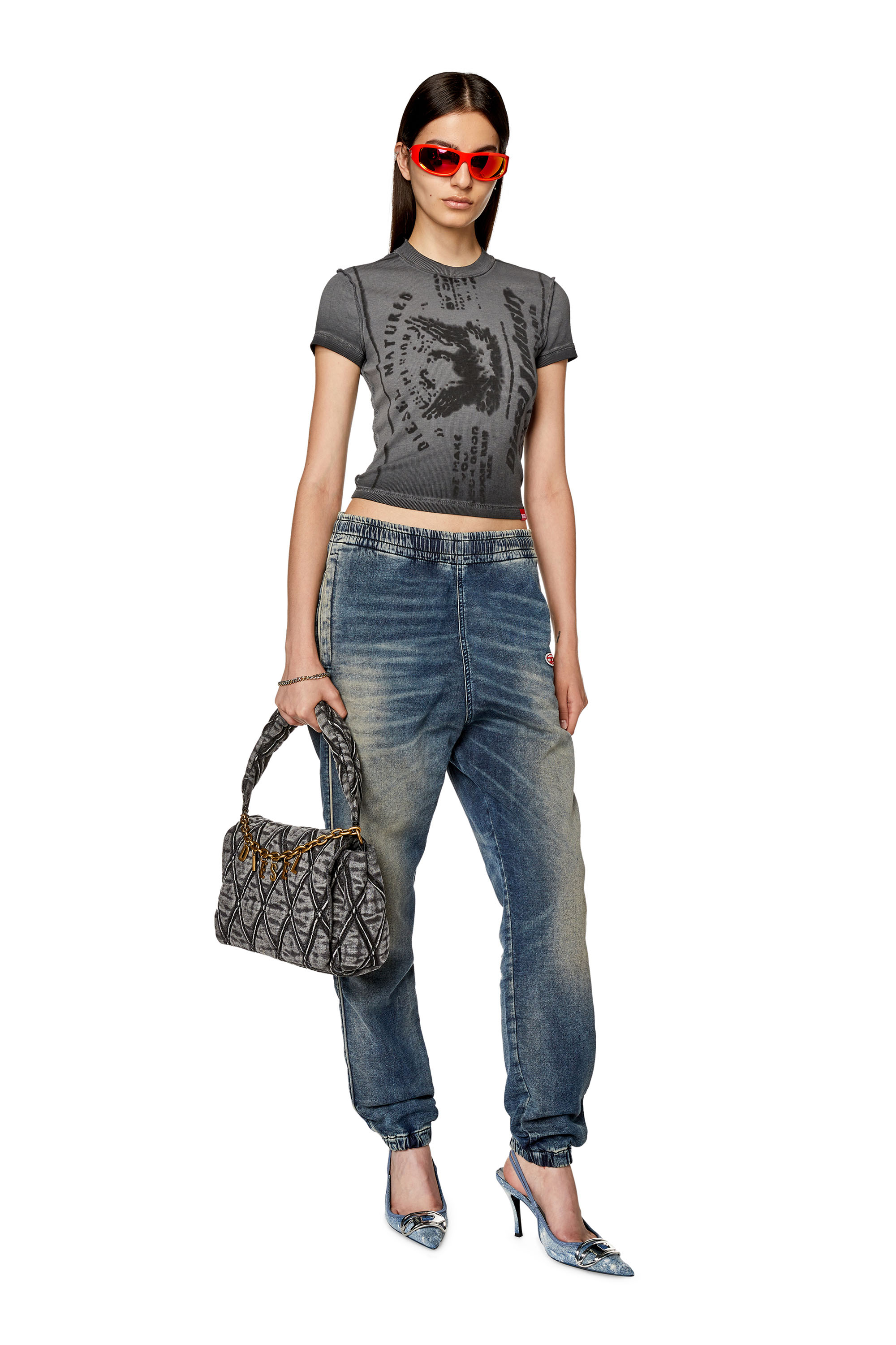 Diesel - Tapered D-Lab Track Denim 068FN, ダークブルー - Image 4