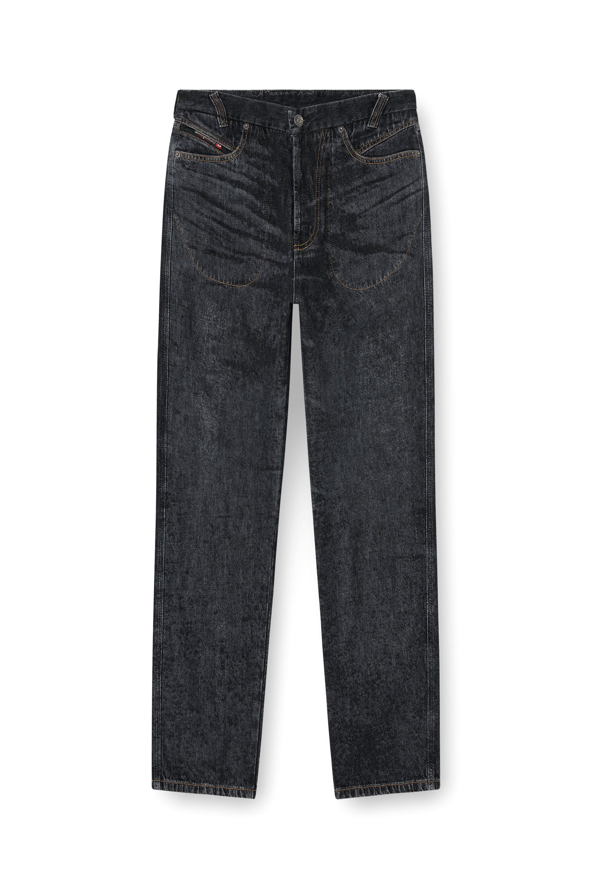 Diesel - Male's Relaxed Jeans D-Marcus 09Q24, ブラック/ダークグレー - 2