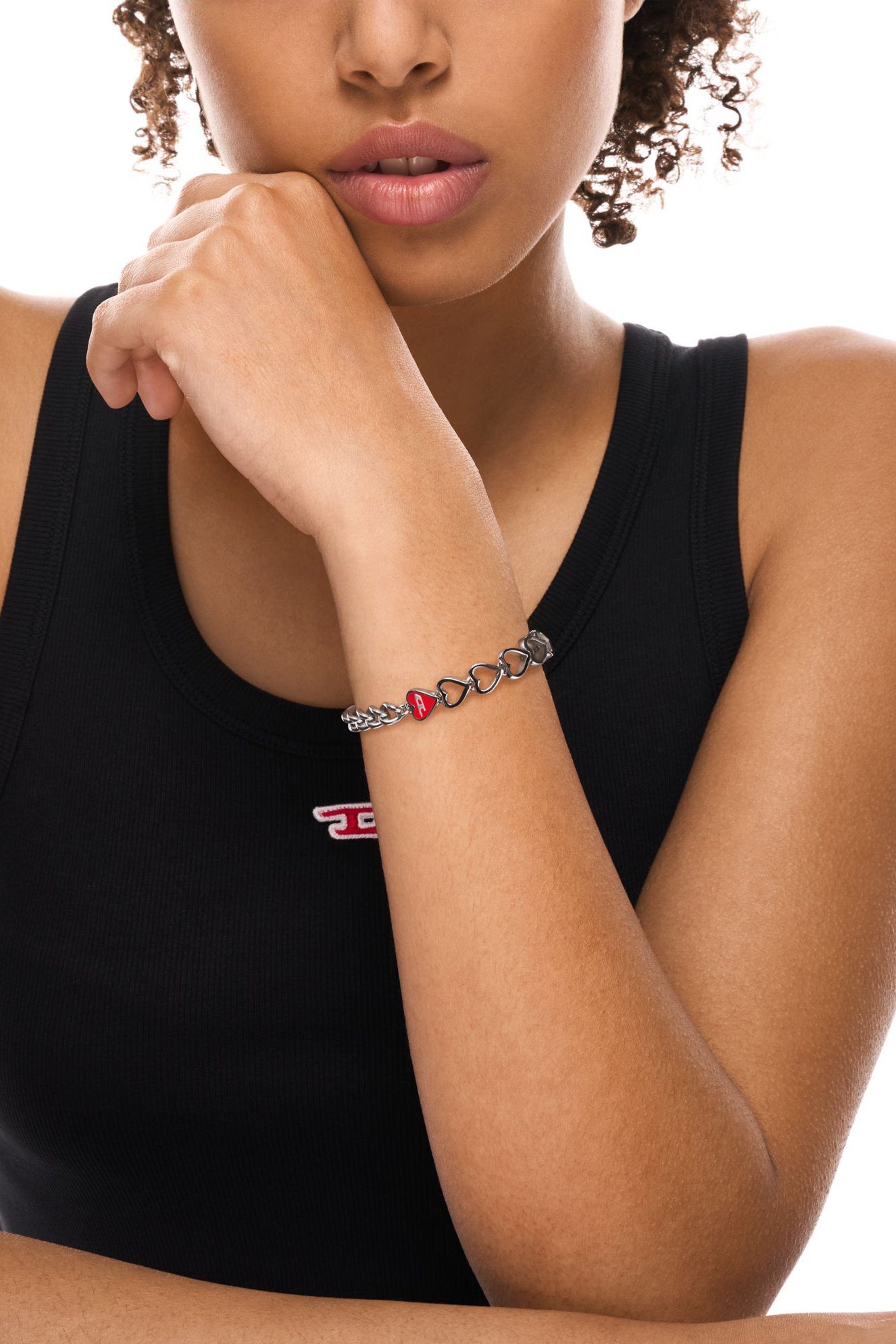 Diesel - DX166840 JEWELLERY, Unisex's Stainless Steel Chain Bracelet in シルバー - 3