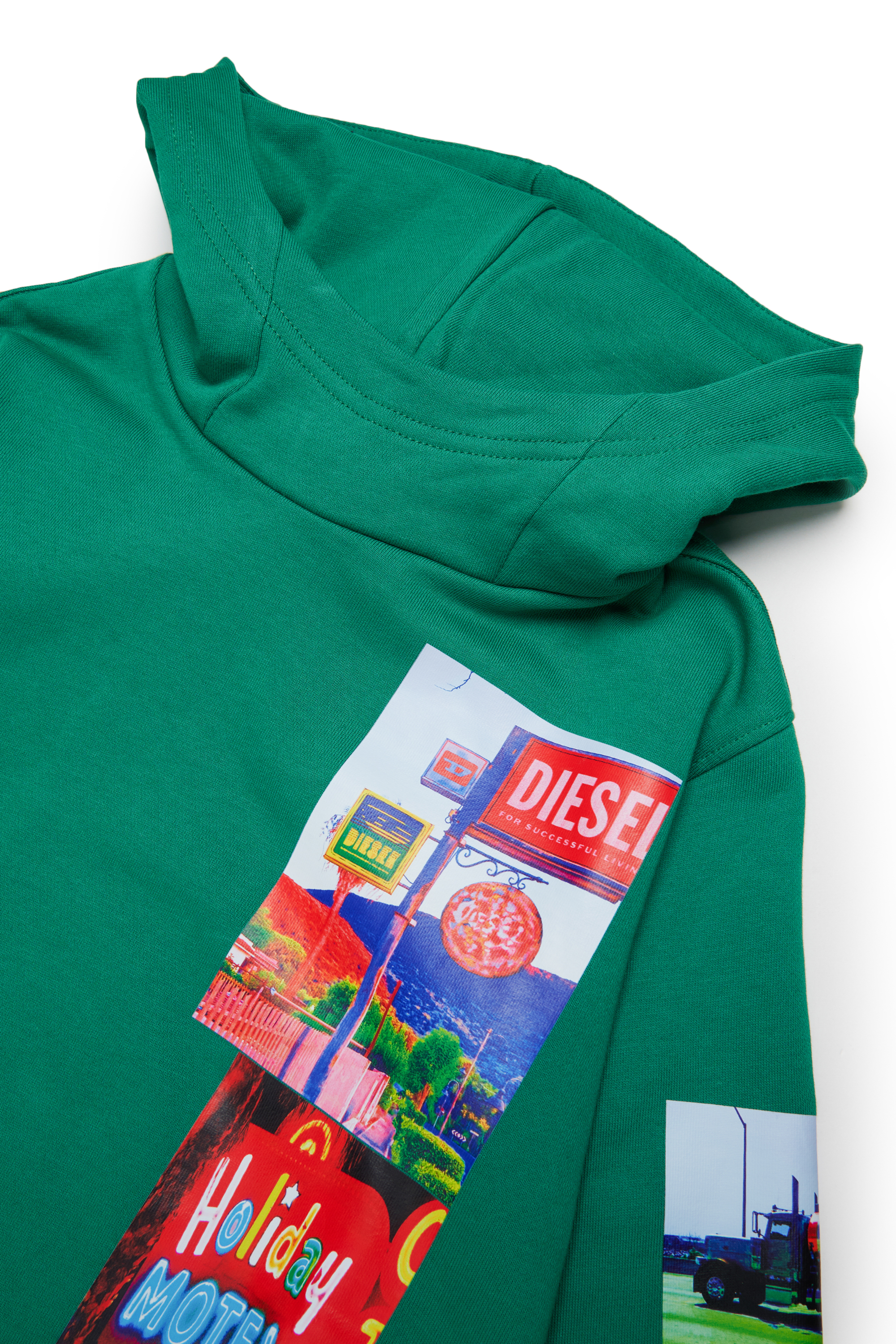 Diesel - SFORMY OVER, Male's パーカー in グリーン - 3