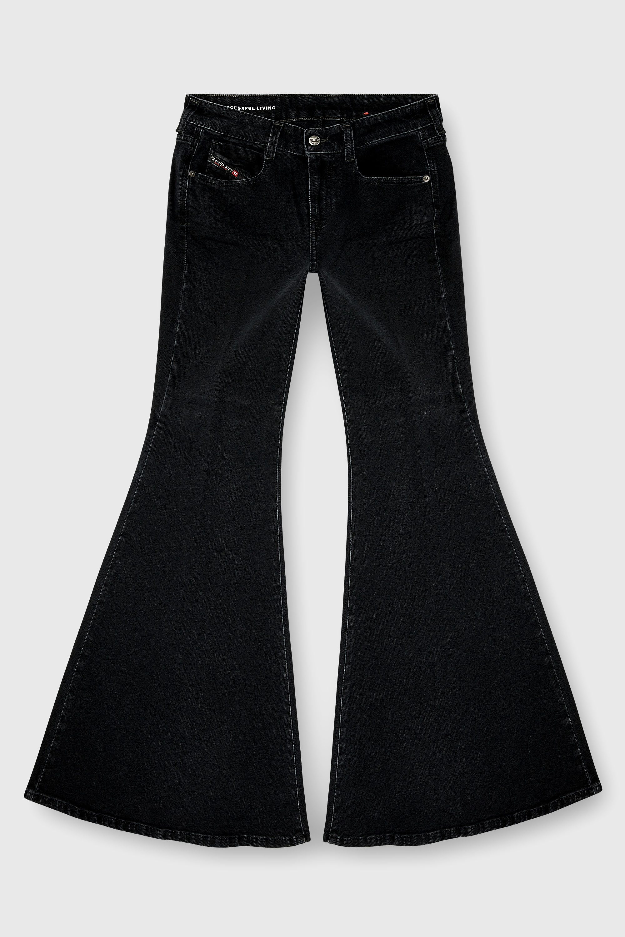 Diesel - Female's Flare Jeans 1970 D-Bleess 09M69, ブラック/ダークグレー - 4