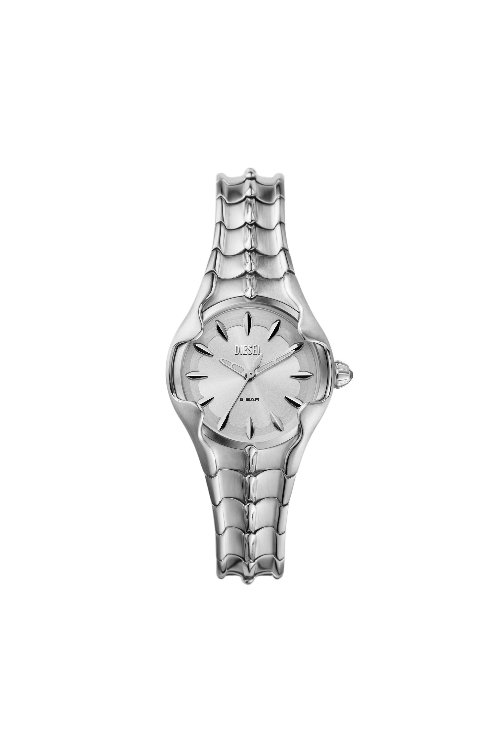 Diesel - DZ5605, Female's Vert three-hand stainless steel watch in シルバー - 1