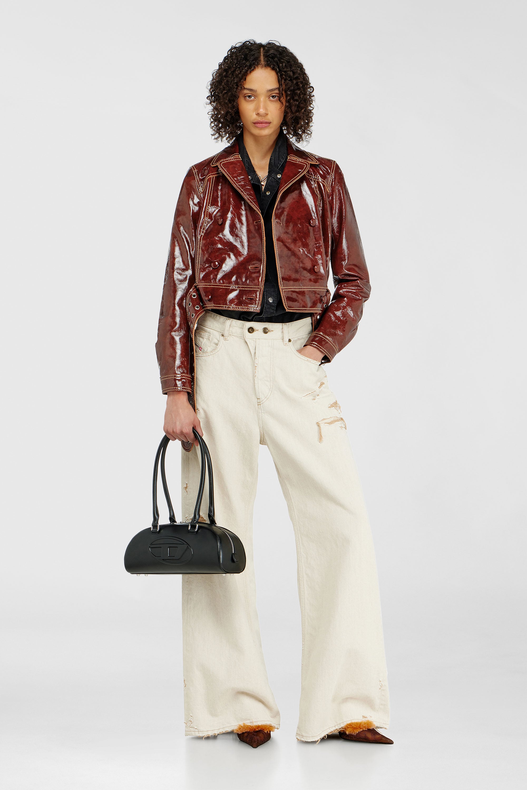 Diesel - L-EGEND, Female's レザージャケット in ブラウン - 2