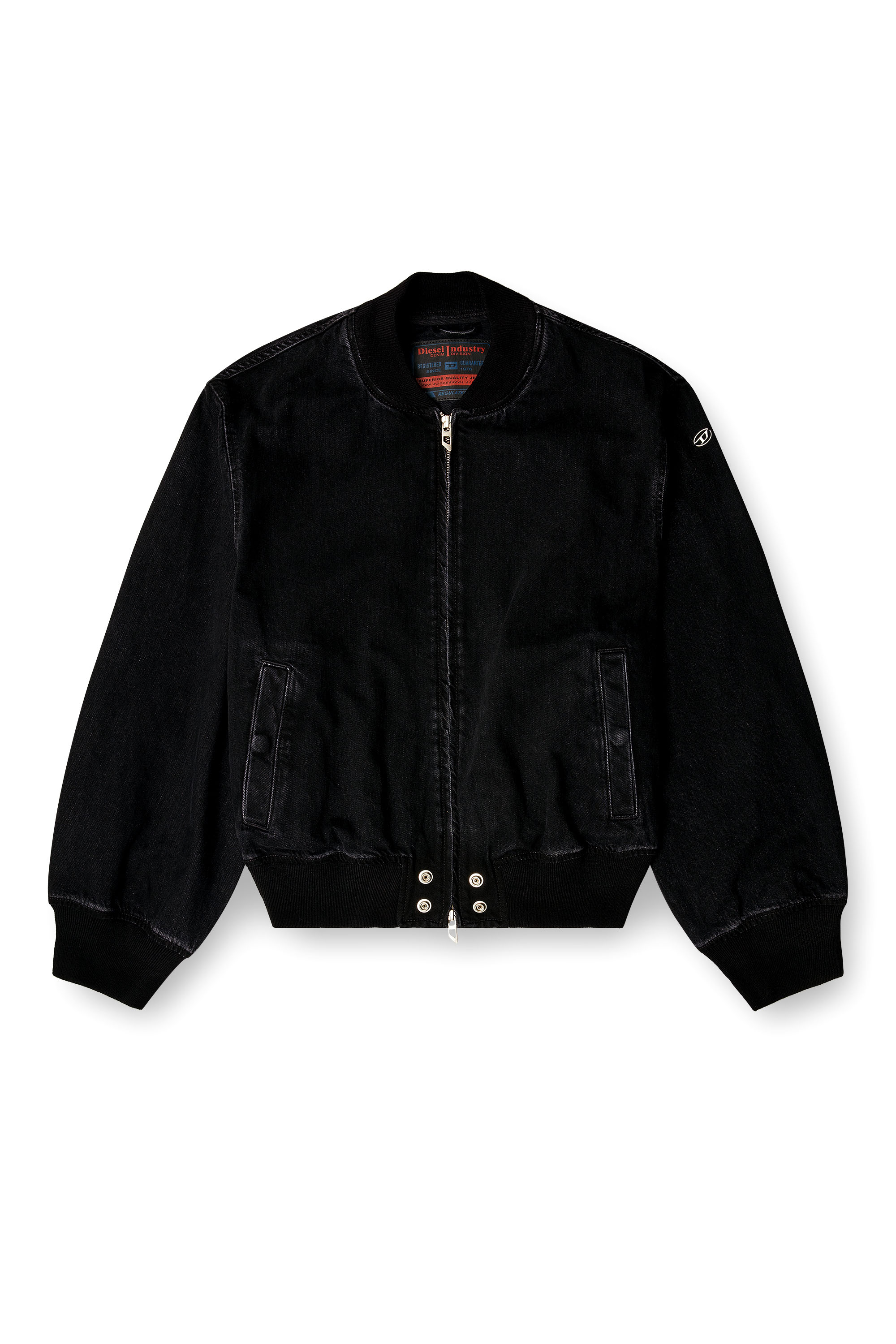Diesel - D-GUZ, Unisex's デニムジャケット in ブラック - 2