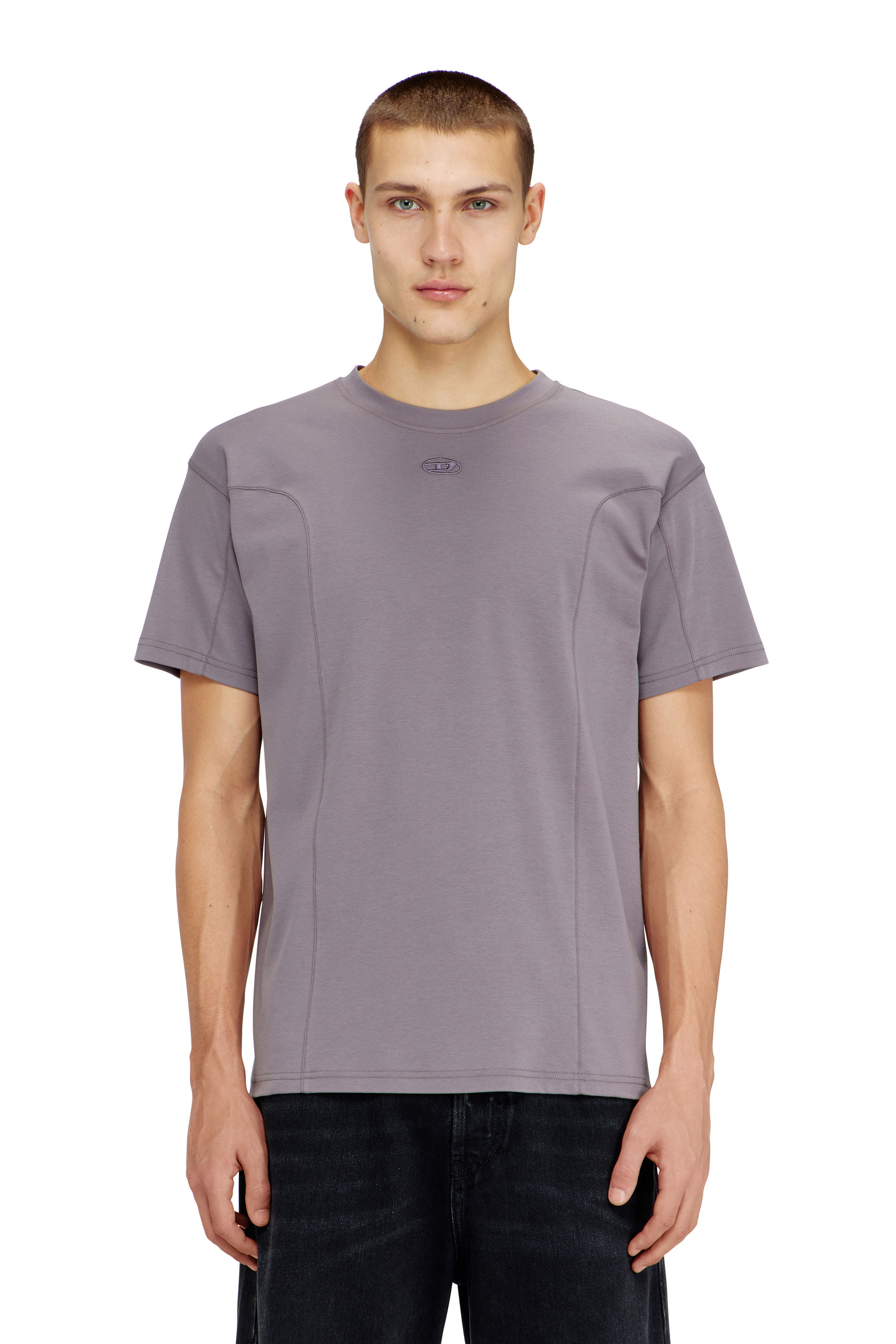 Diesel - T-NORM-INT, Male's Tシャツ in グレー - 2