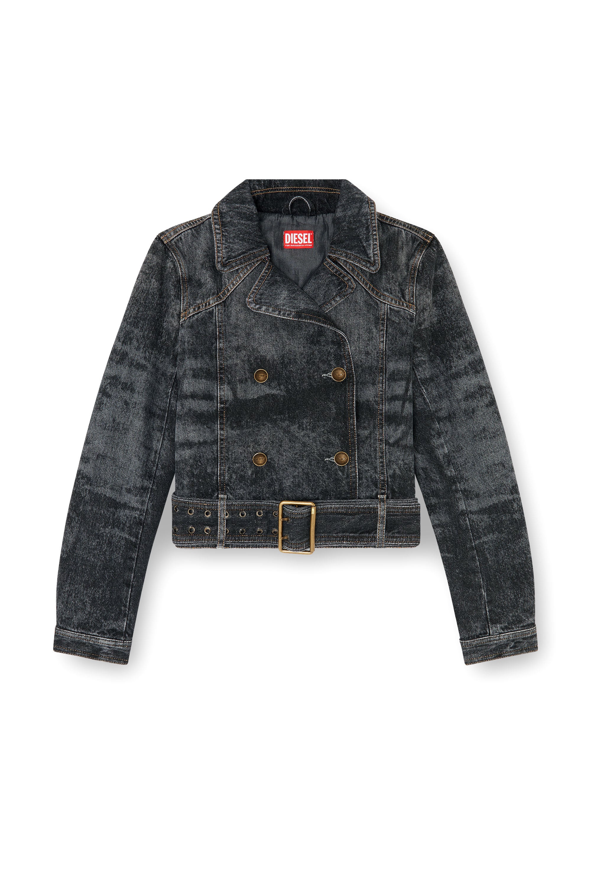 Diesel - DE-LEGEND-S, Female's デニムジャケット in ブラック - 3