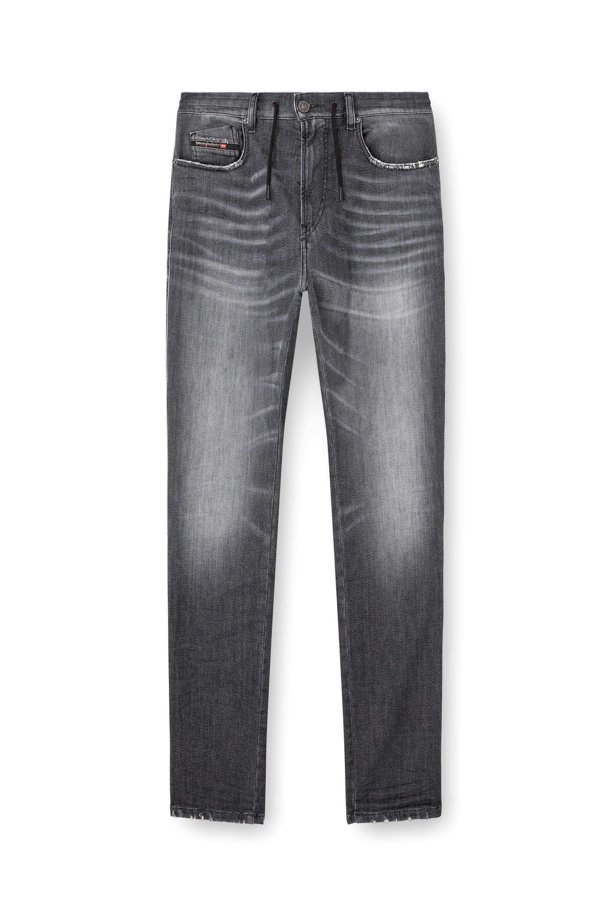 Diesel - Male's Slim 2062 D-Strukt Joggjeans® 09M67, ブラック/ダークグレー - 3