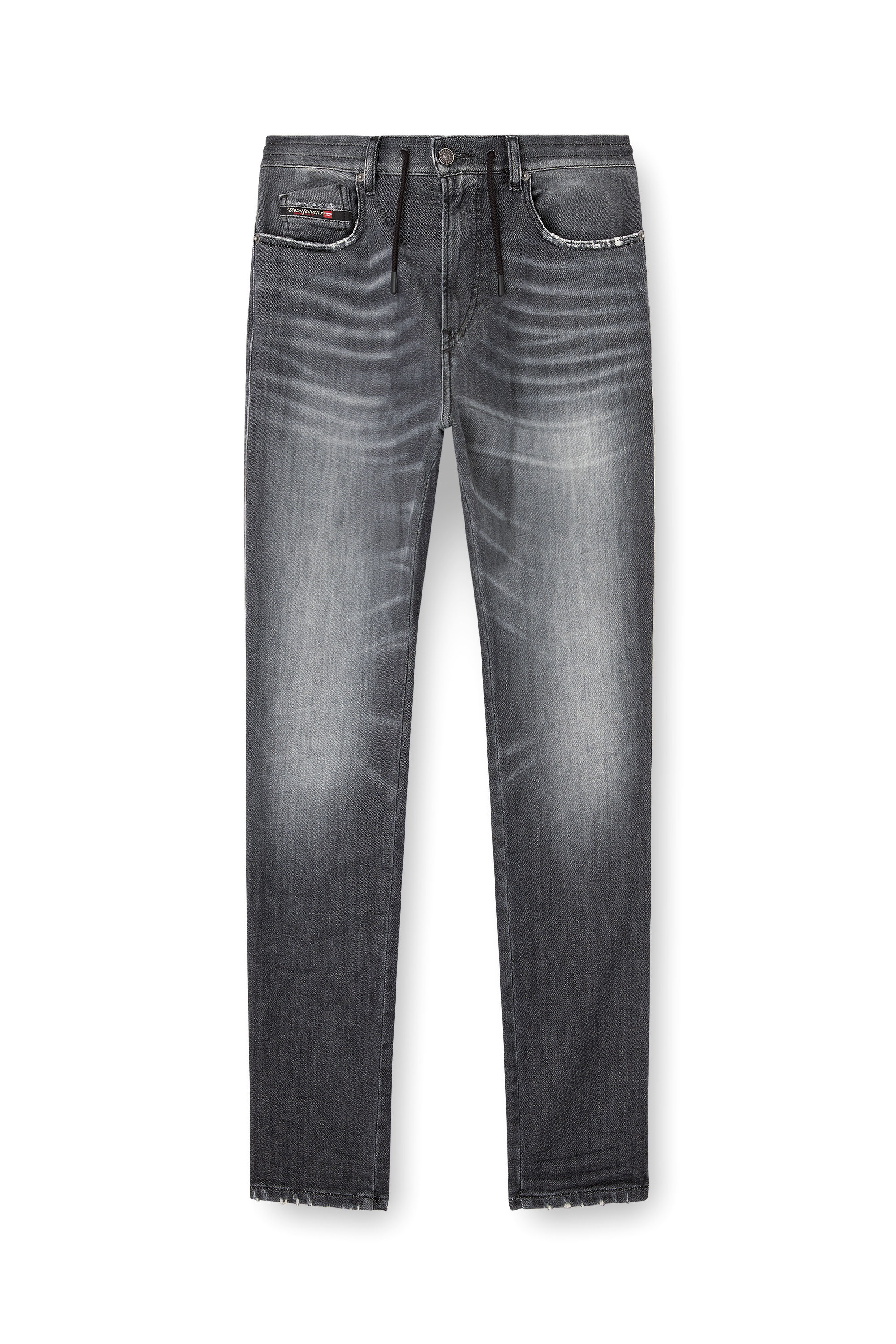 Diesel - Male's Slim 2062 D-Strukt Joggjeans® 09M67, ブラック/ダークグレー - 2