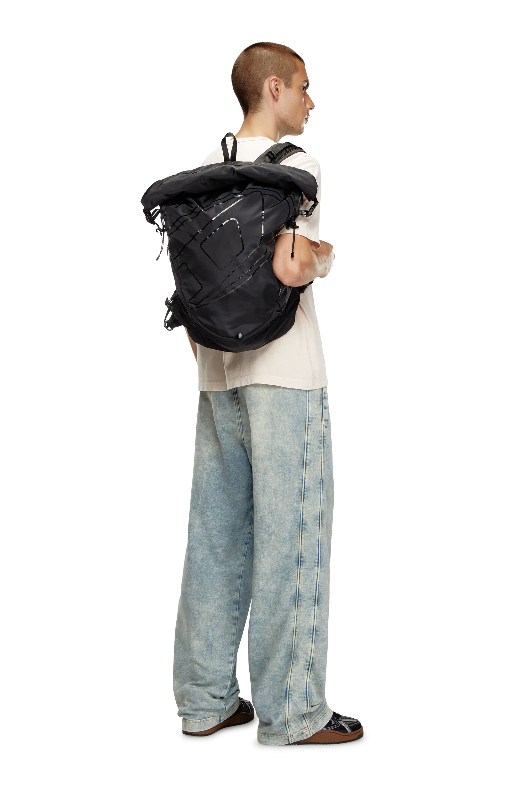 Diesel - DRAPE BACKPACK, ブラック - Image 6