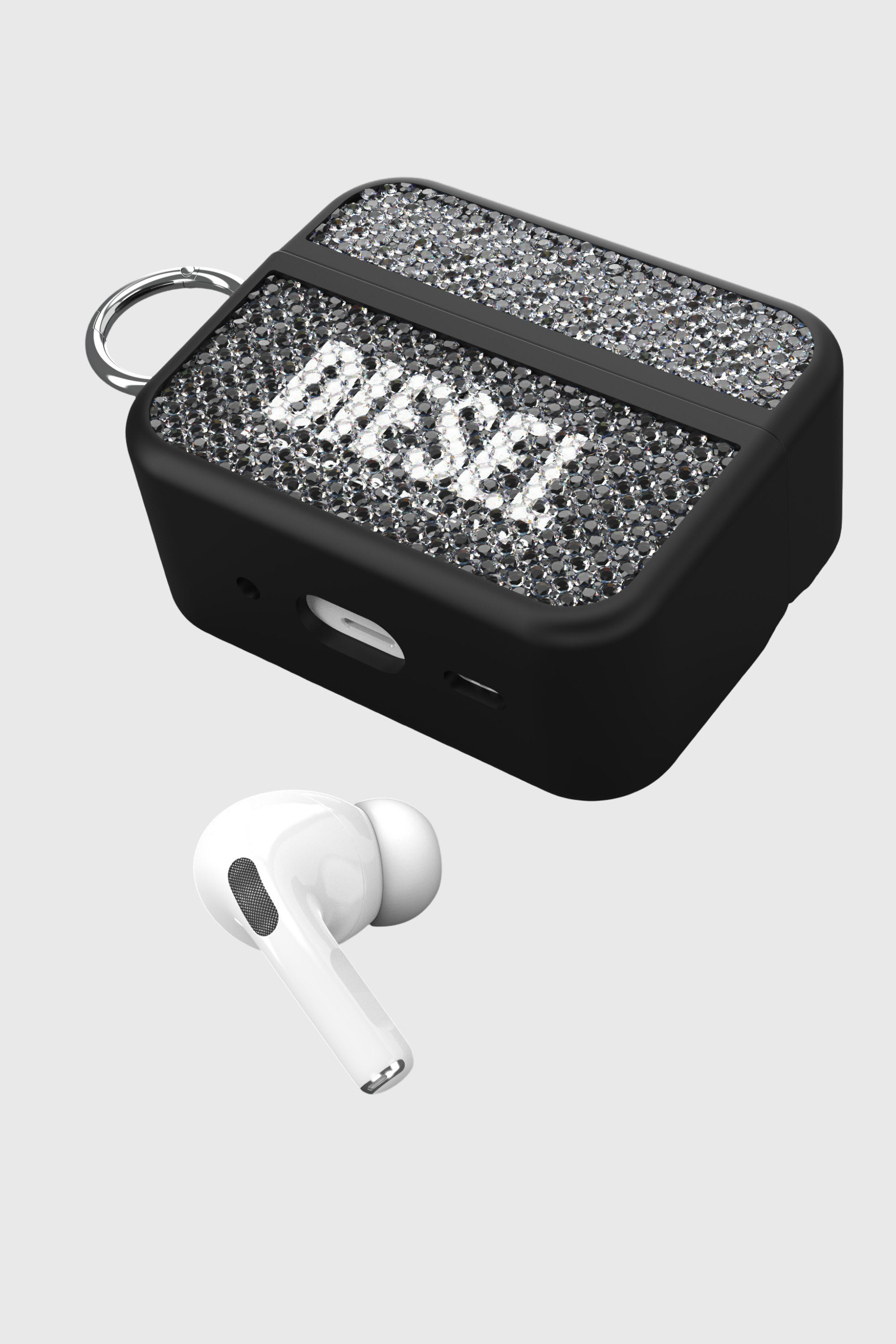 Diesel - 60195 AIRPOD CASE AIRPODS CASE, Unisex's Swarovski Crystal Case for Airpods Pro / Pro 2 in ブラック - 4