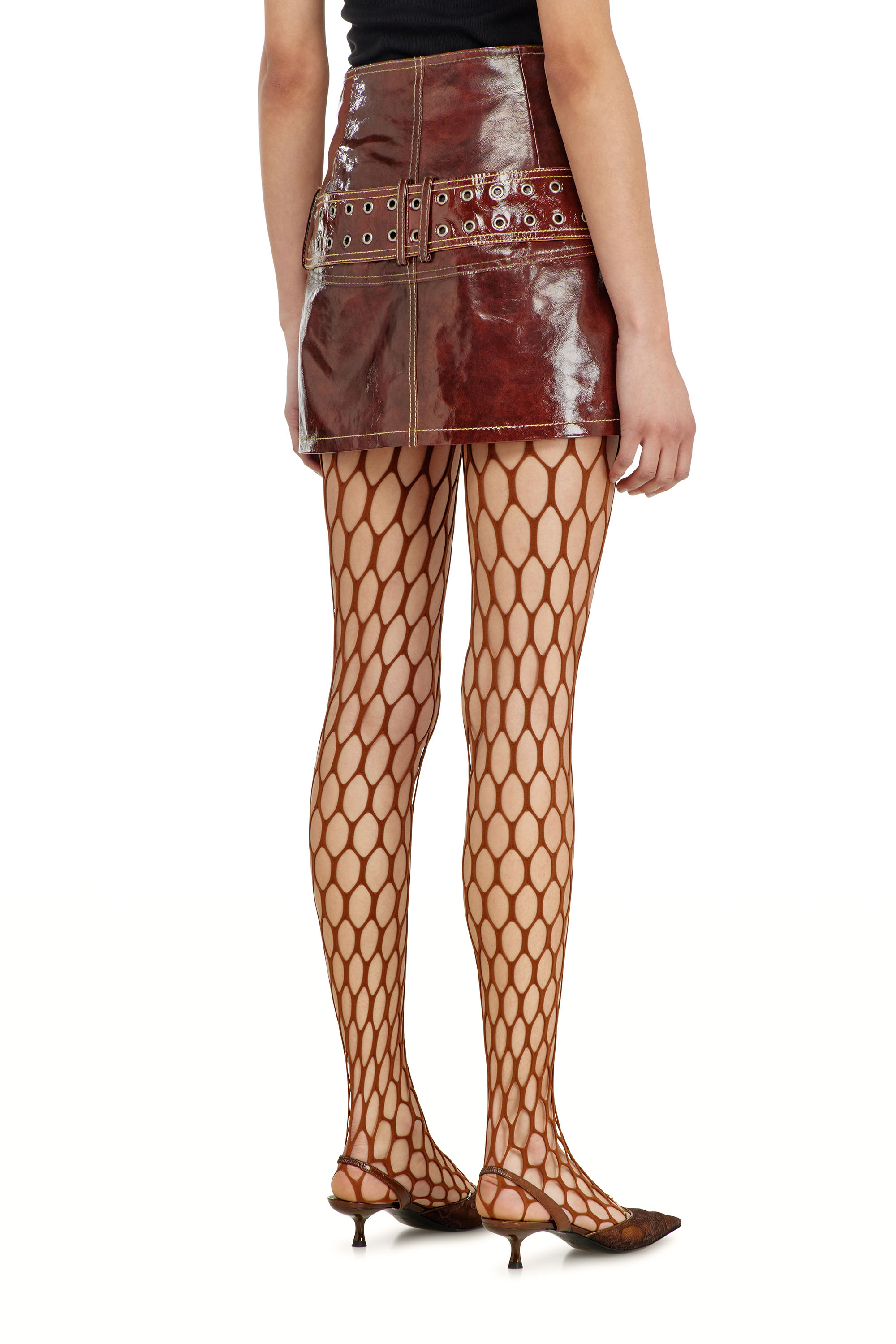 Diesel - L-EVANT, Female's レザースカート in null - 3