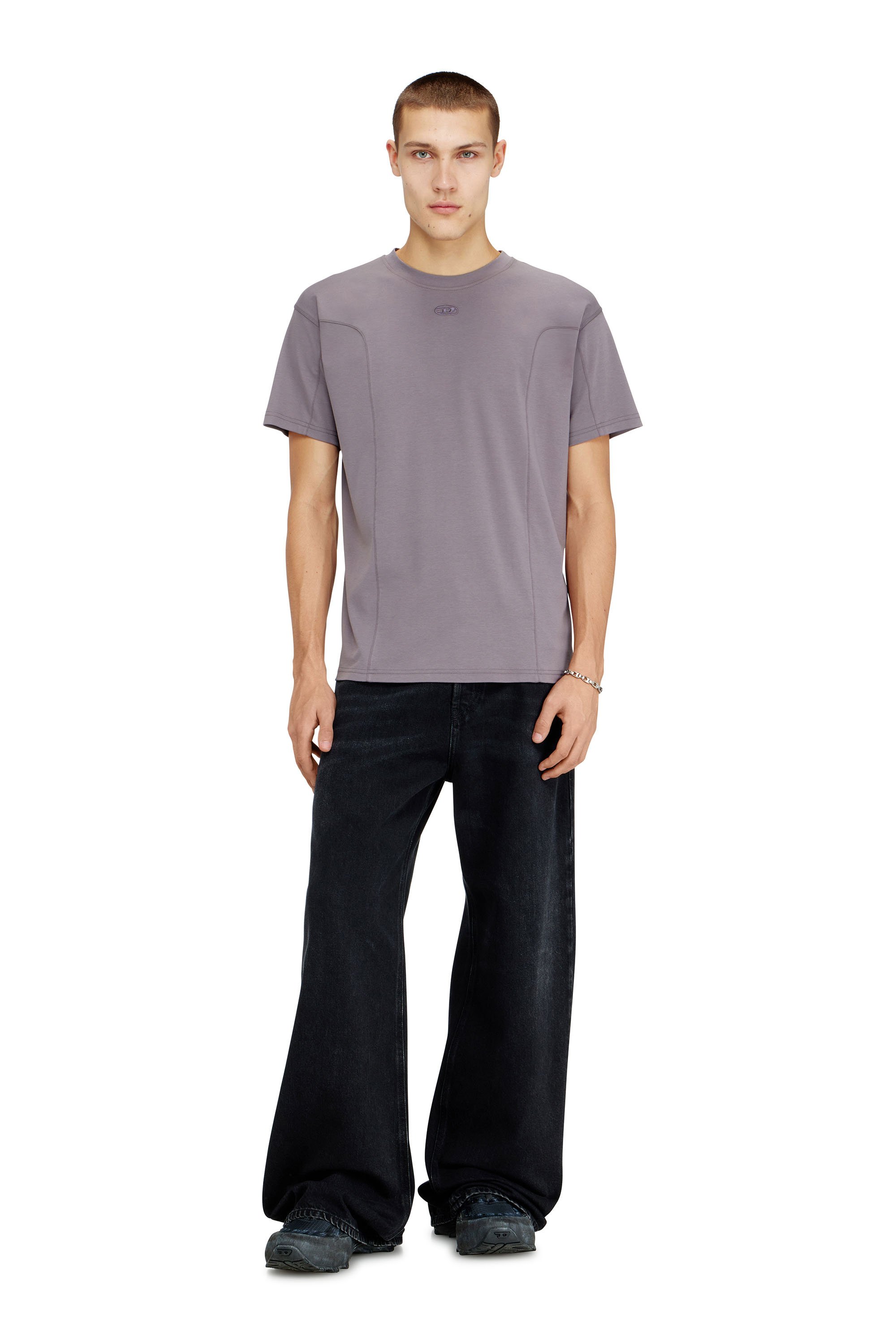 Diesel - T-NORM-INT, Male's Tシャツ in グレー - 2