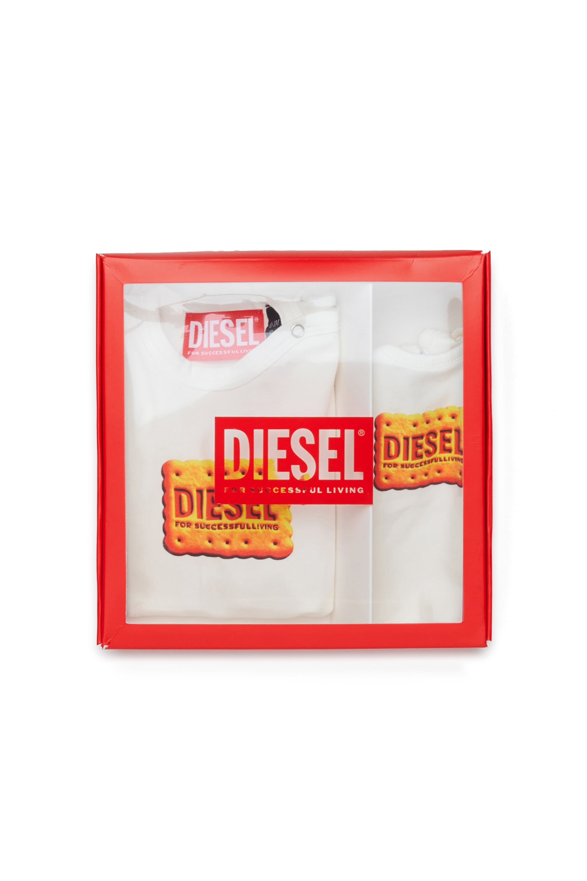Diesel - UPPYBOX-NB, Unisex's ベビー2点セット in ホワイト - 4