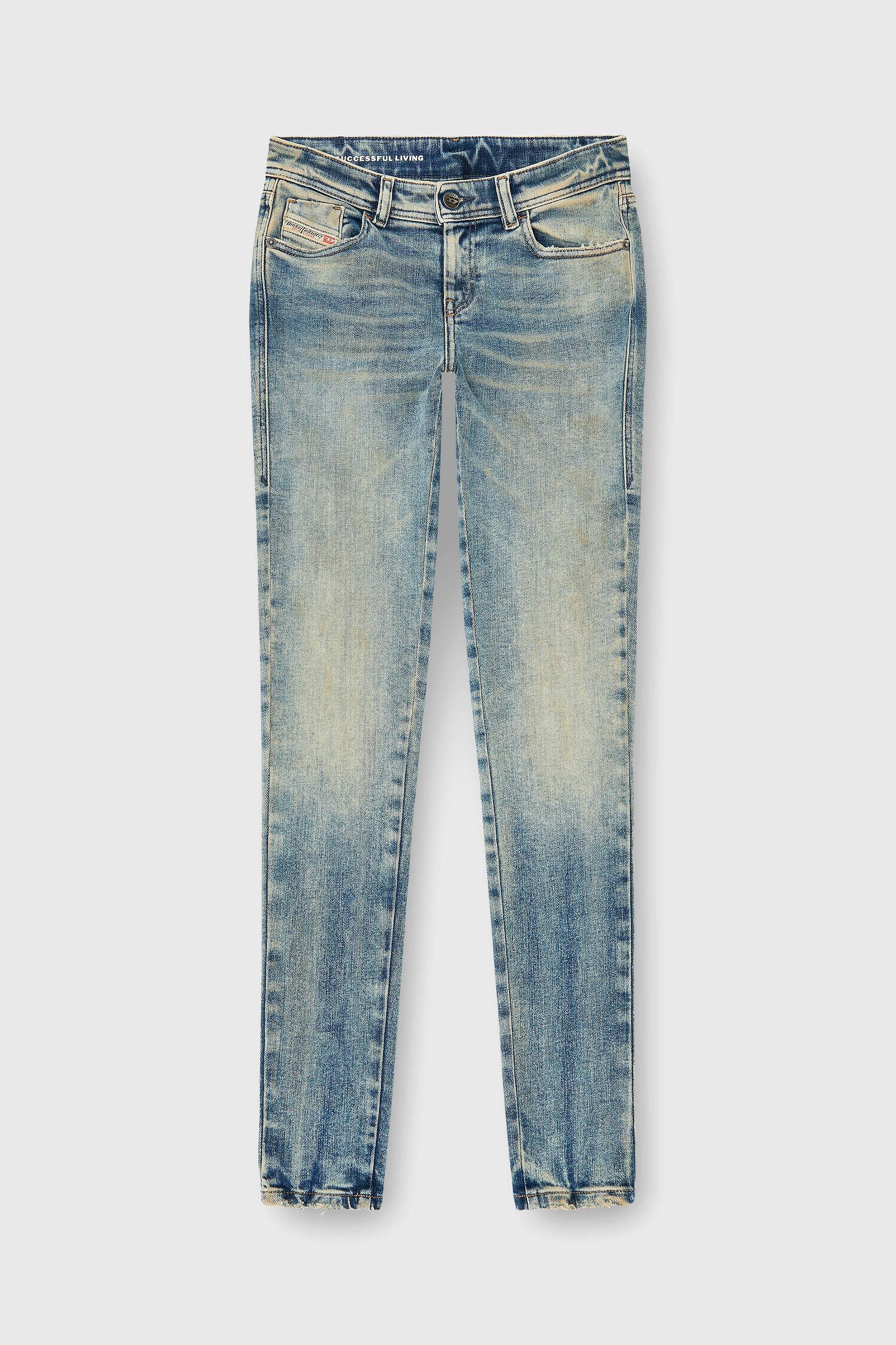 Diesel - Female's Skinny Jeans 2017 Slandy 09P73, ミディアムブルー - 2