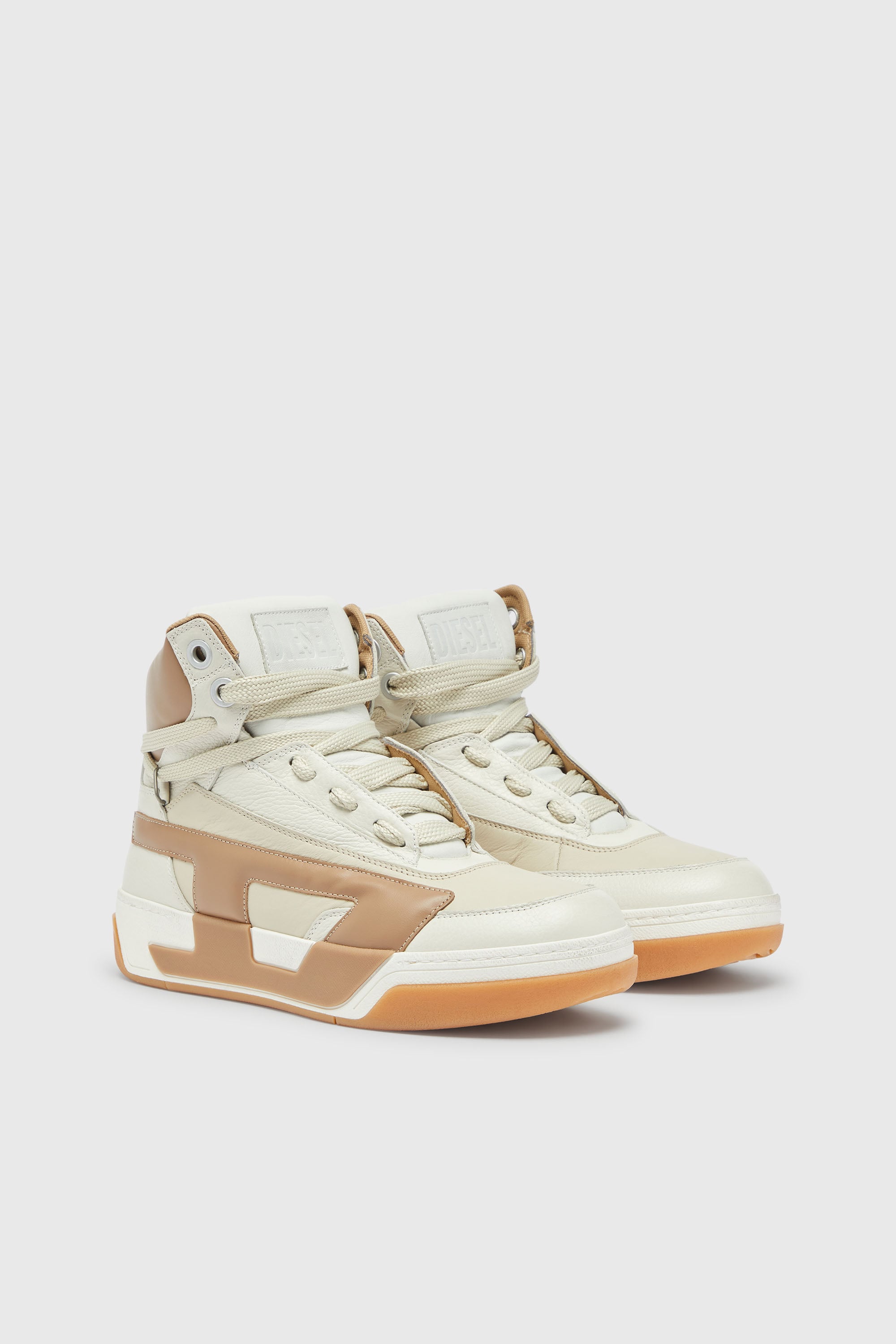 Diesel - S-D-OLLIE MID, Male's ミッドカットスニーカー in ベージュ - 2