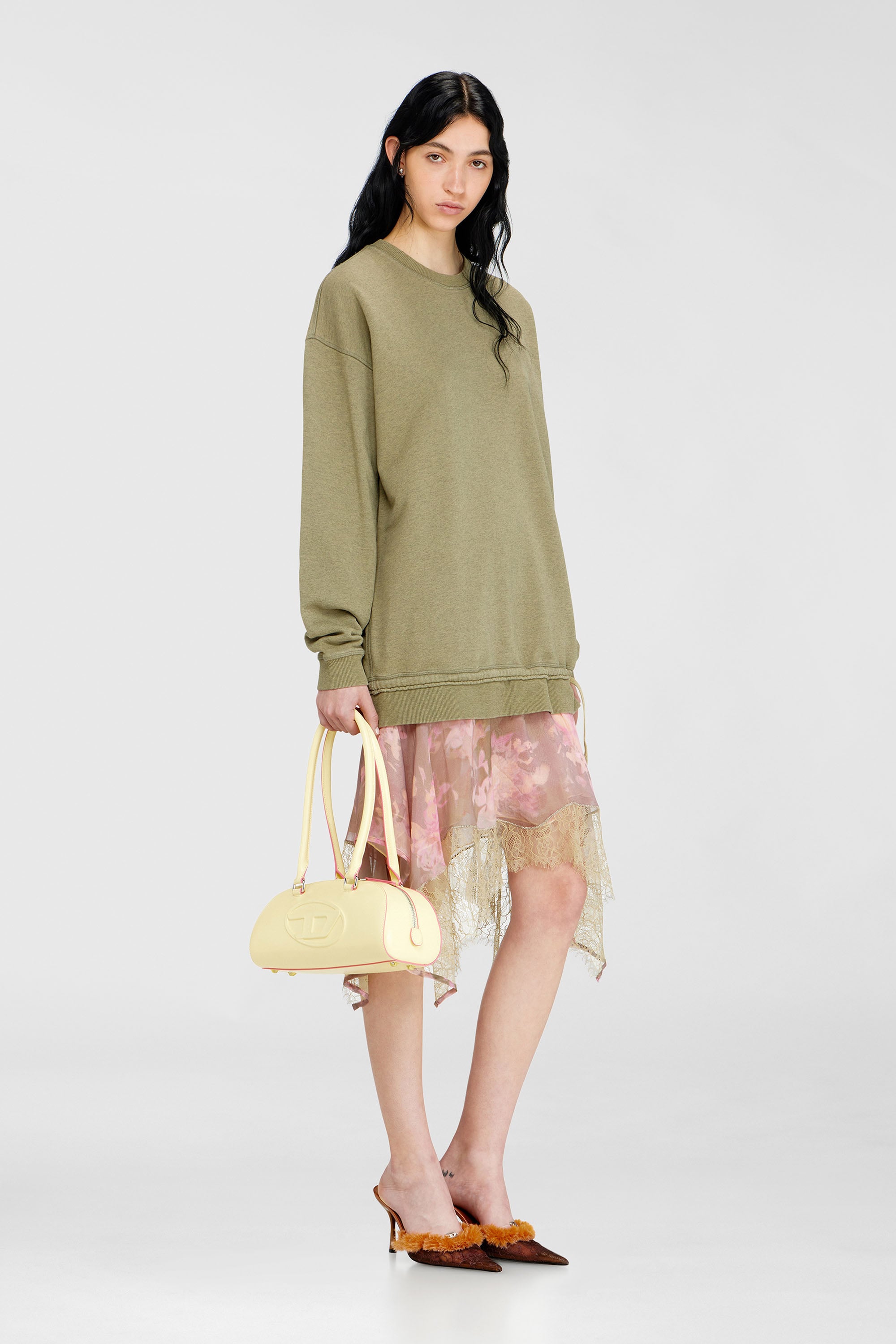 Diesel - D-ORELY, Female's ドレス in ピンク/グリーン - 1