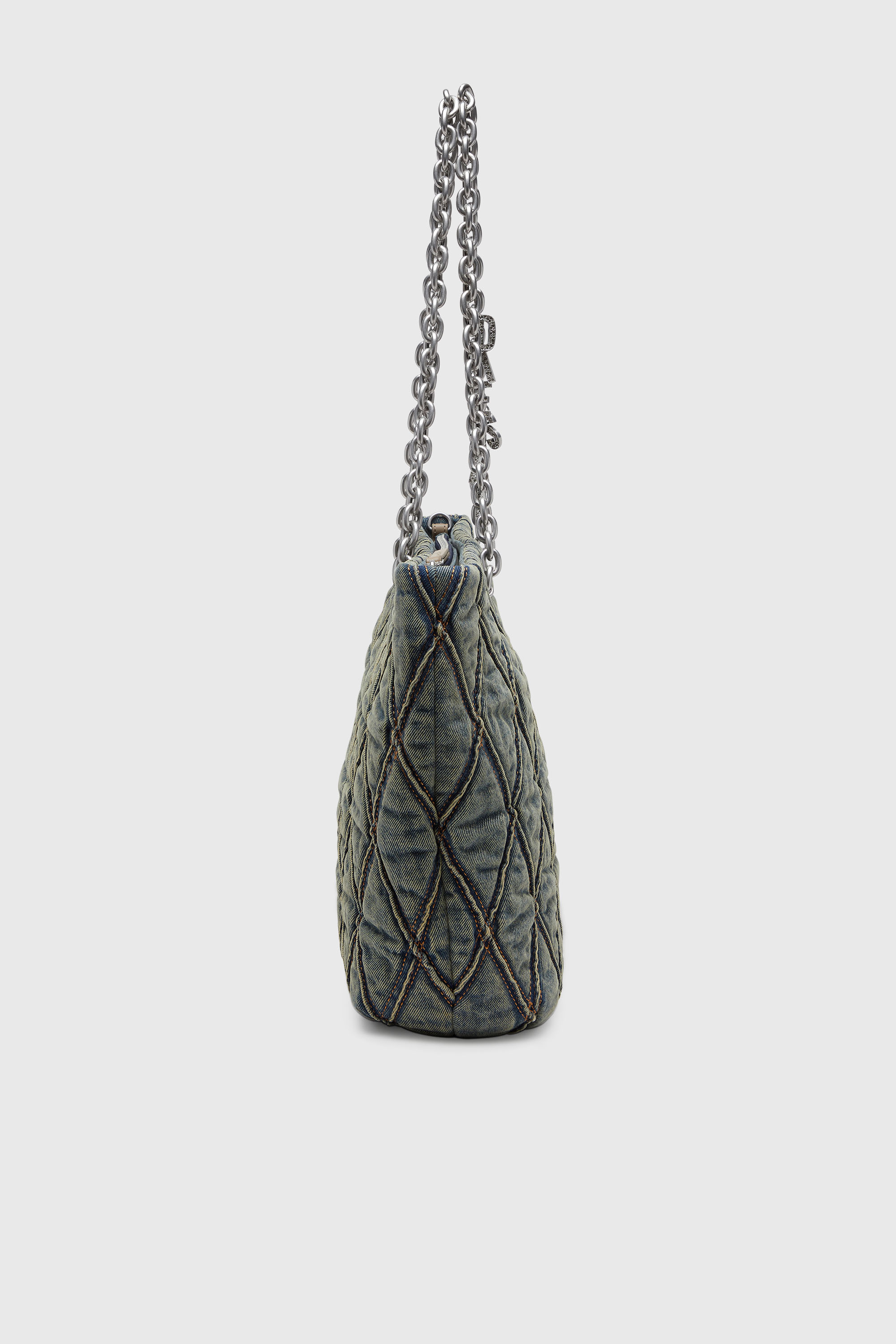 Diesel - CHARM-D SHOPPER M, Female's ショッパーバッグ M in ダークブルー - 4