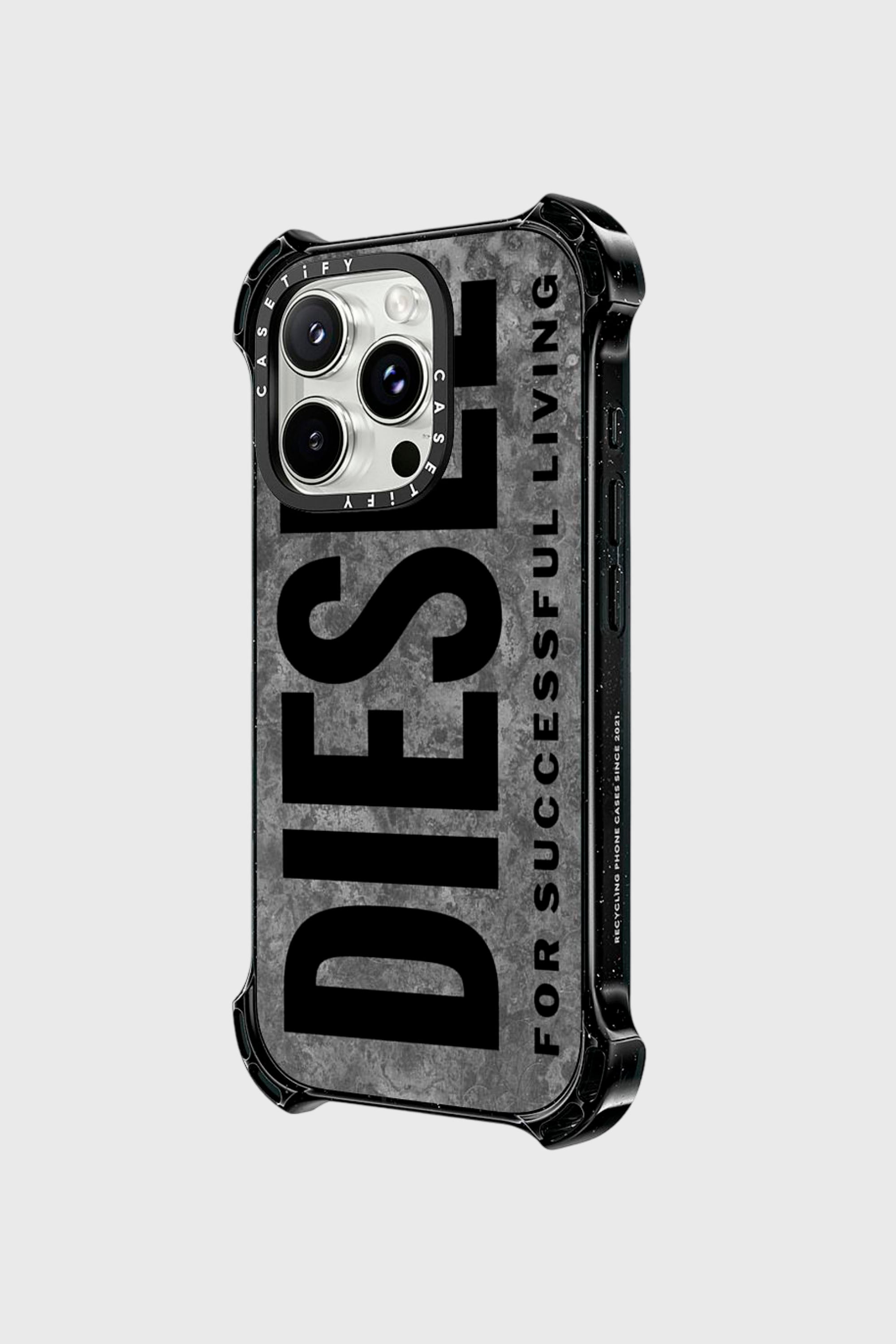 Diesel - 60302 CASETIFY MOULDED CASE, Unisex's IPHONE 16 PRO in グレー/ブラック - 2