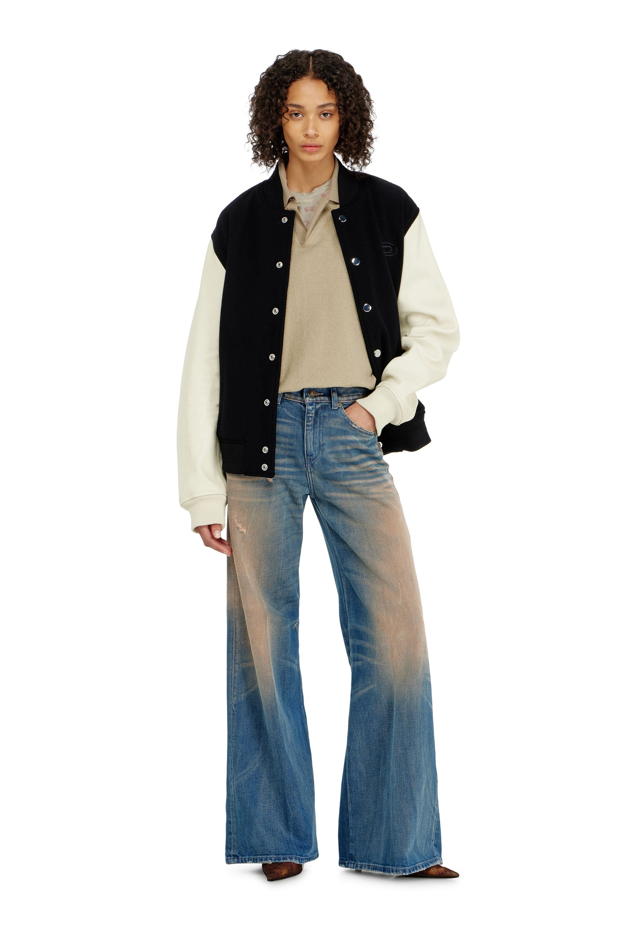 Diesel - Female's Flare Jeans 1978 D-Akemi 09P37, ダークブルー - 1
