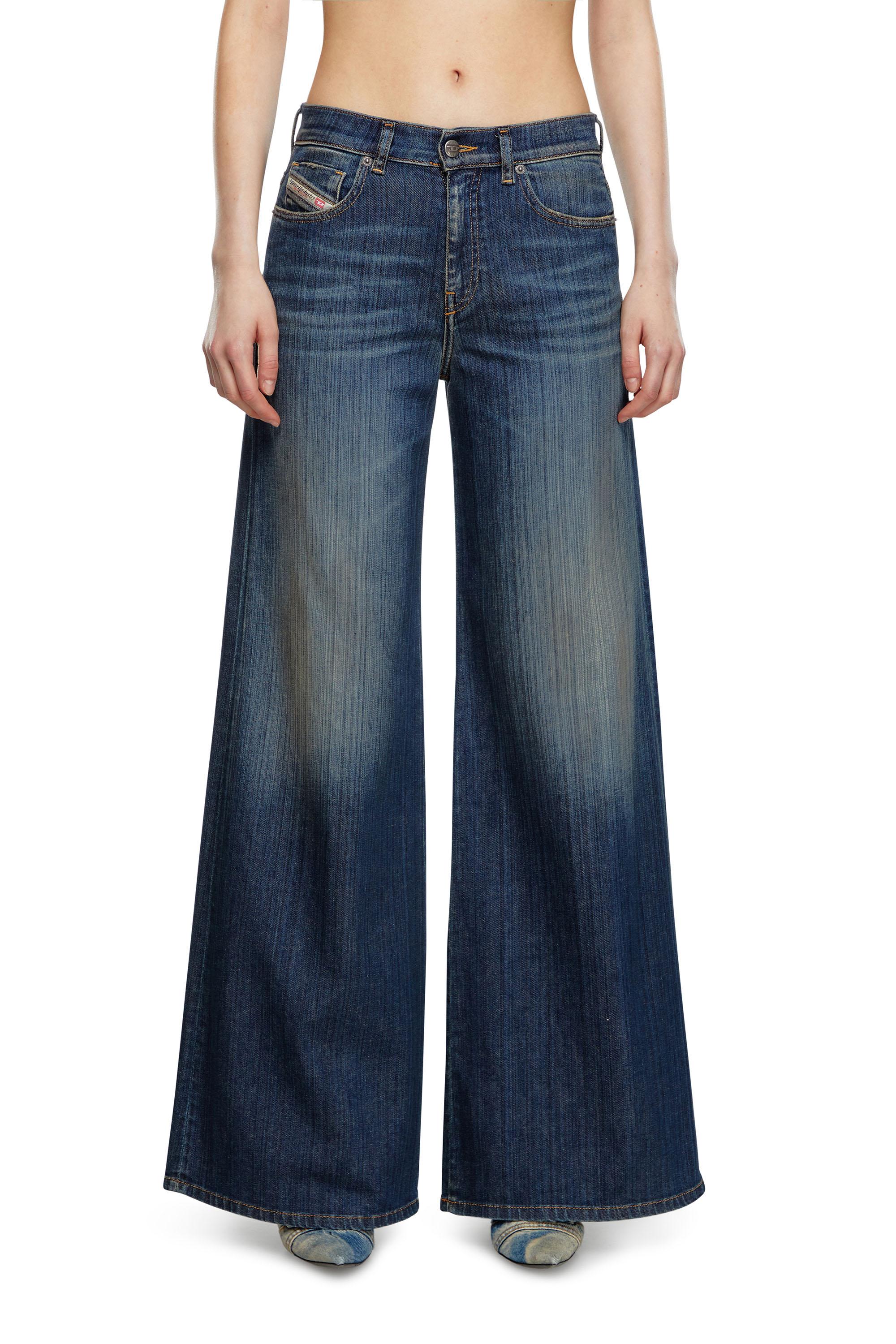 Diesel - Female's Flare Jeans 1978 D-Akemi 09J45, ダークブルー - 3