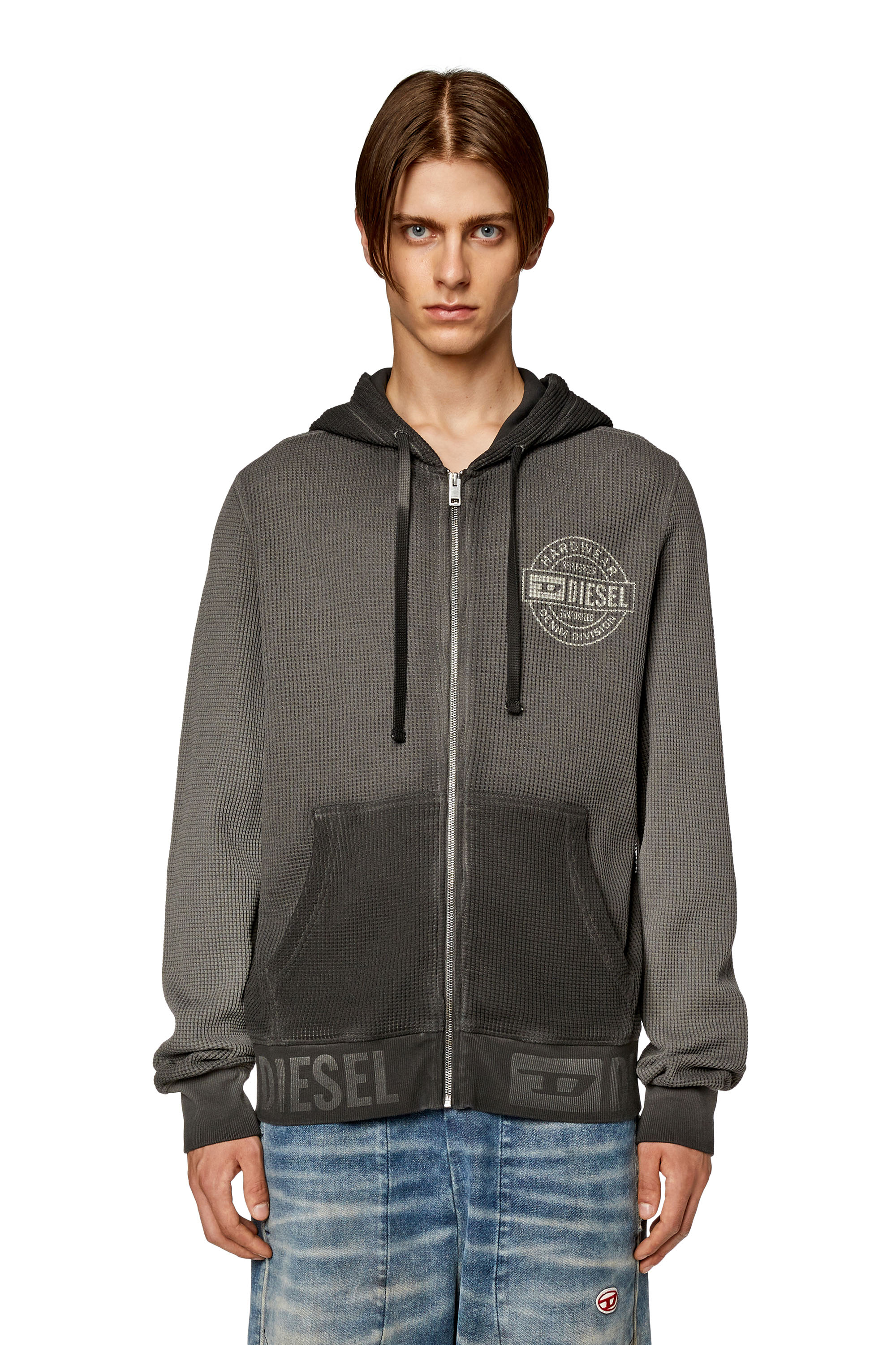 Diesel - S-GINAFY-HOOD-ZIP, ダークグレー - Image 5