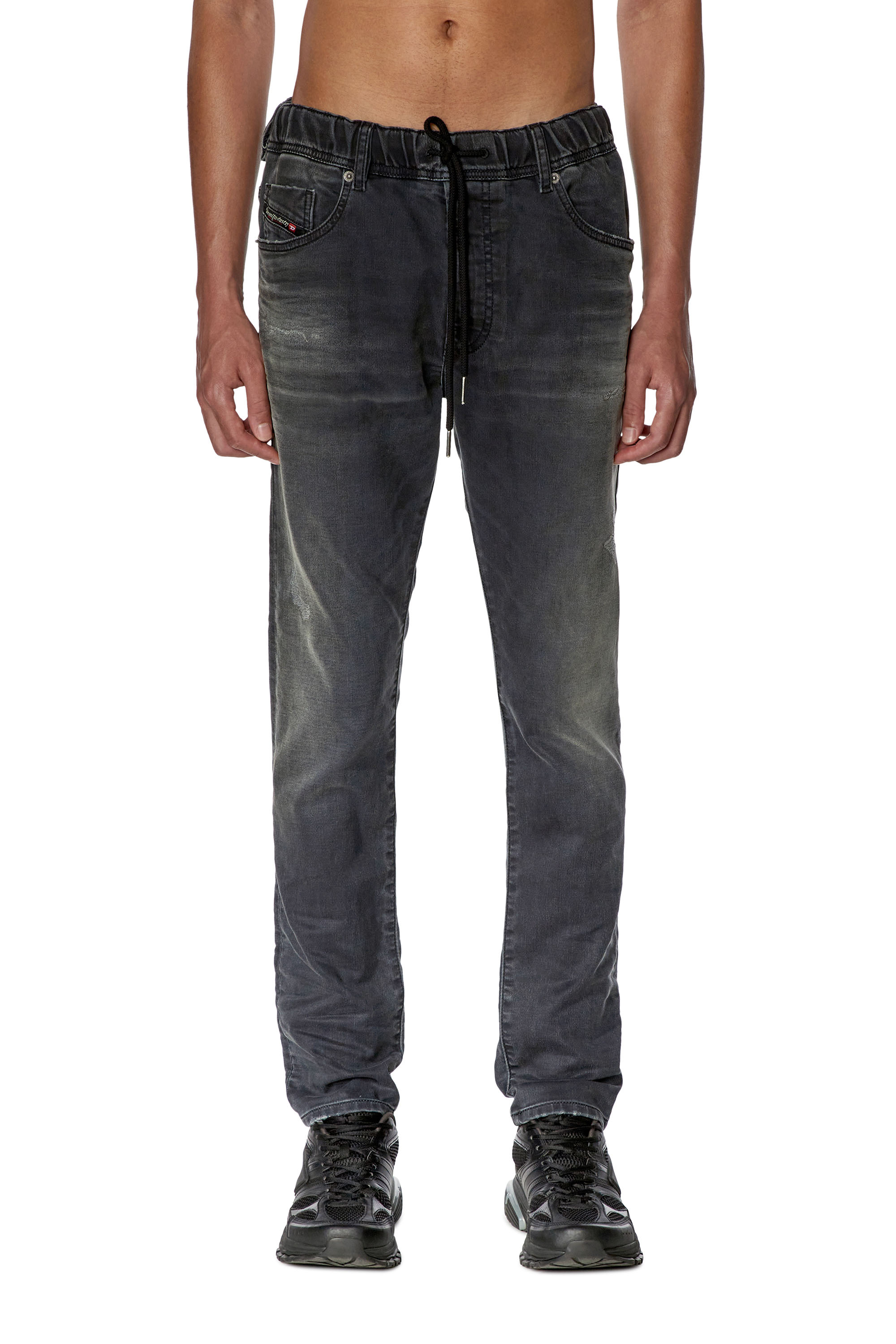 Diesel - Tapered 2030 D-Krooley Joggjeans® 068FP, ブラック/ダークグレー - Image 1