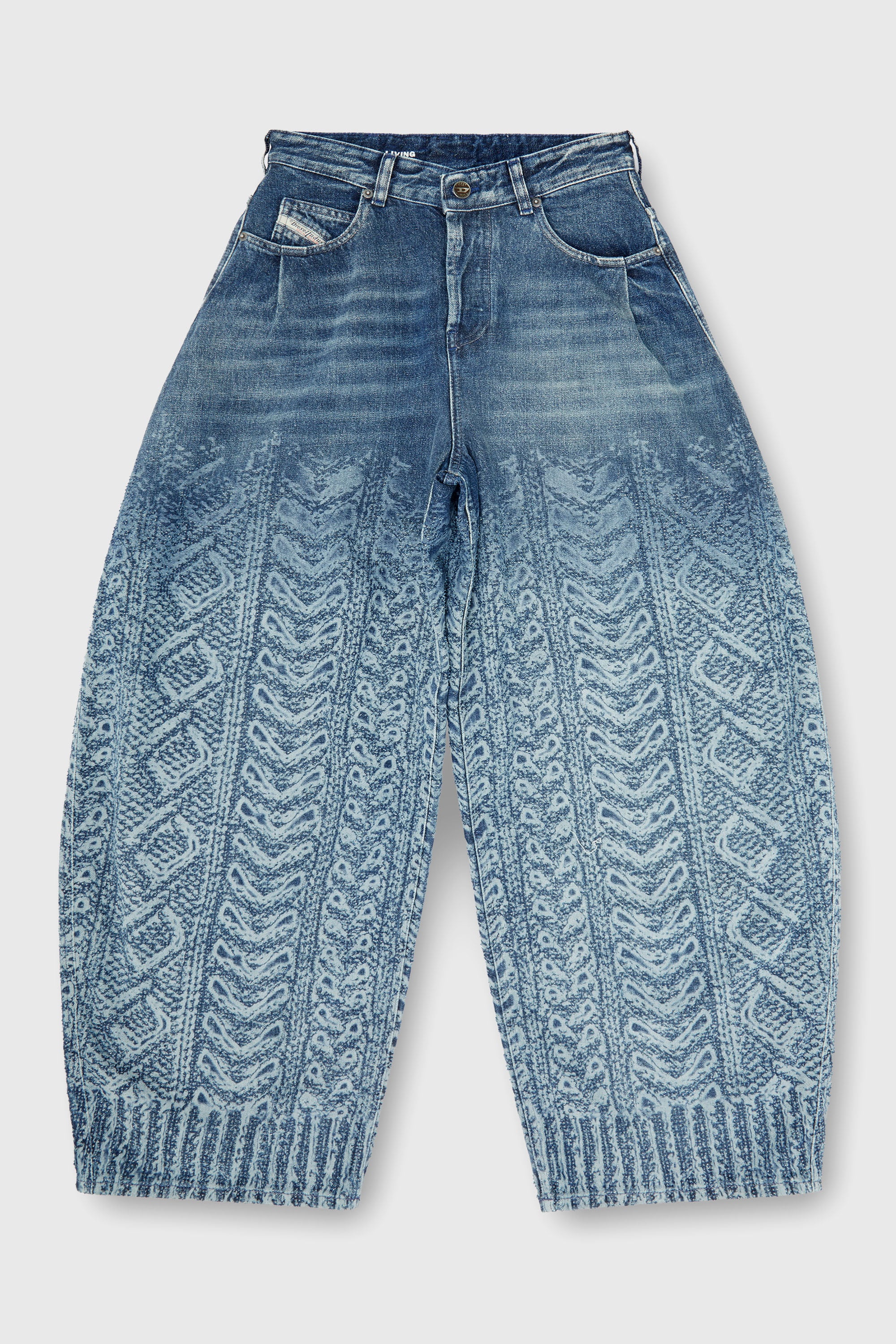 Diesel - Female's Relaxed Jeans 1987 D-Khelz 007EV, ダークブルー - 2