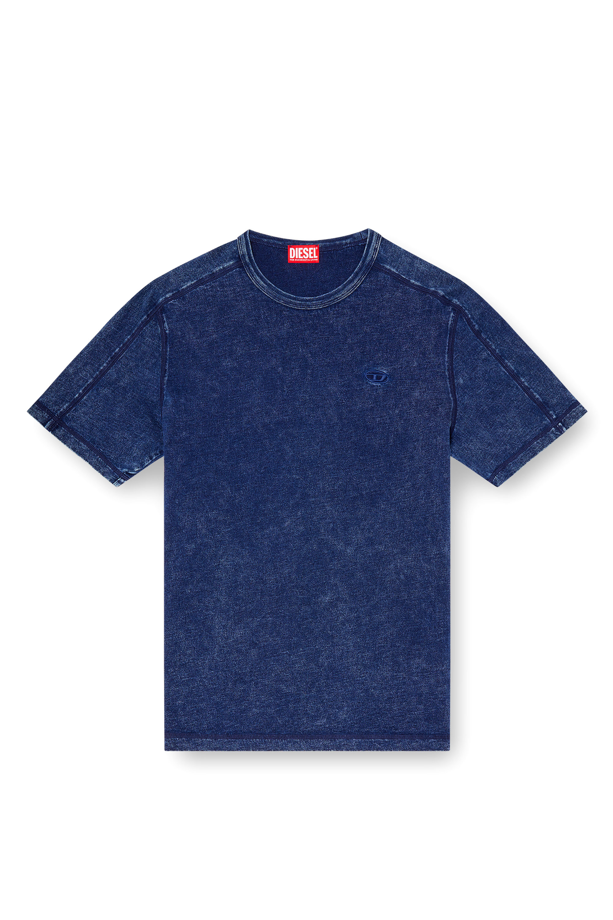 Diesel - T-ADJIND, Male's Tシャツ in ブルー - 2