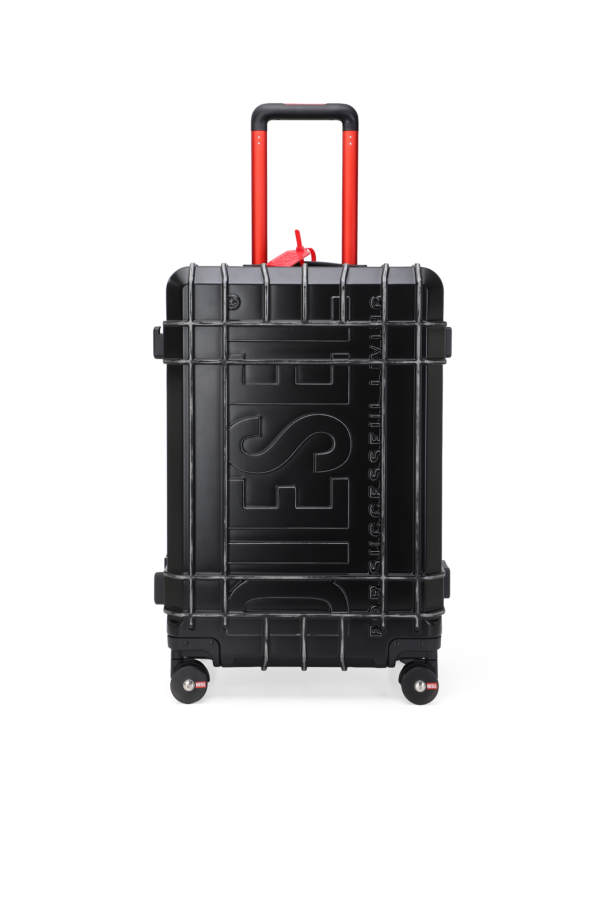 Diesel - DIESEL PC STRONG IMAGE TROLLEY- DSL003, Unisex's Rugged carry‑on suitcase 24" in ブラック - 1