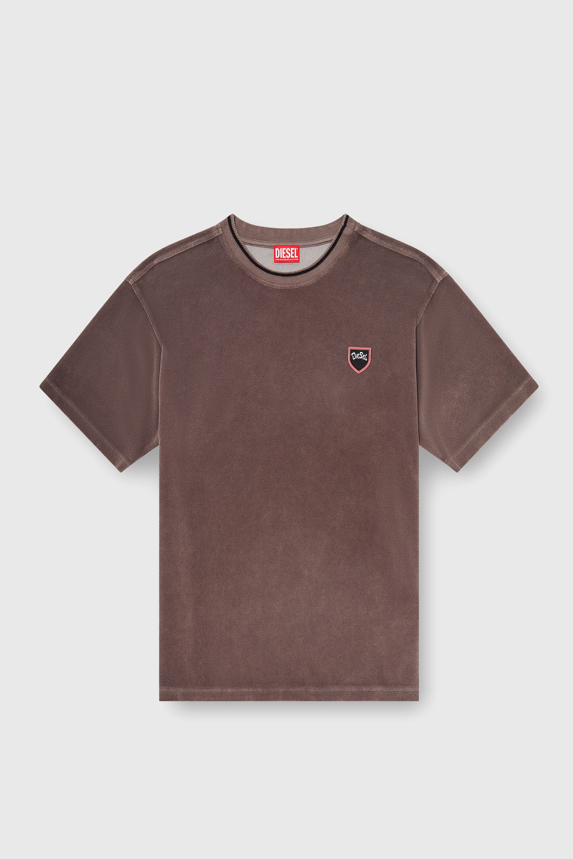 Diesel - T-SPONGY, Male's Tシャツ in ブラウン - 2