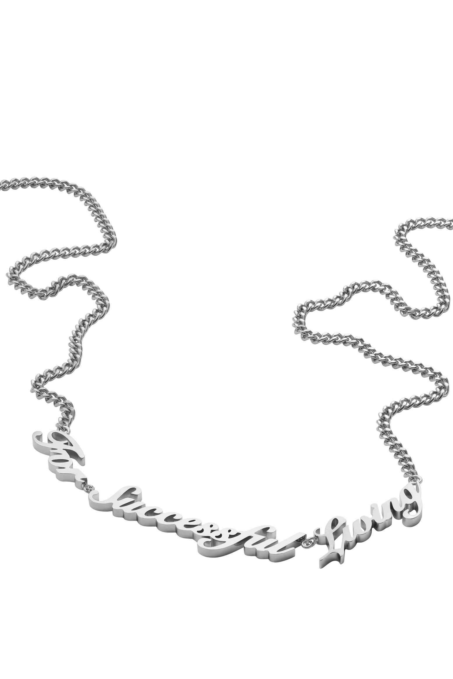 Diesel - DX1373, Unisex's ジュエリー ネックレス in シルバー - 1