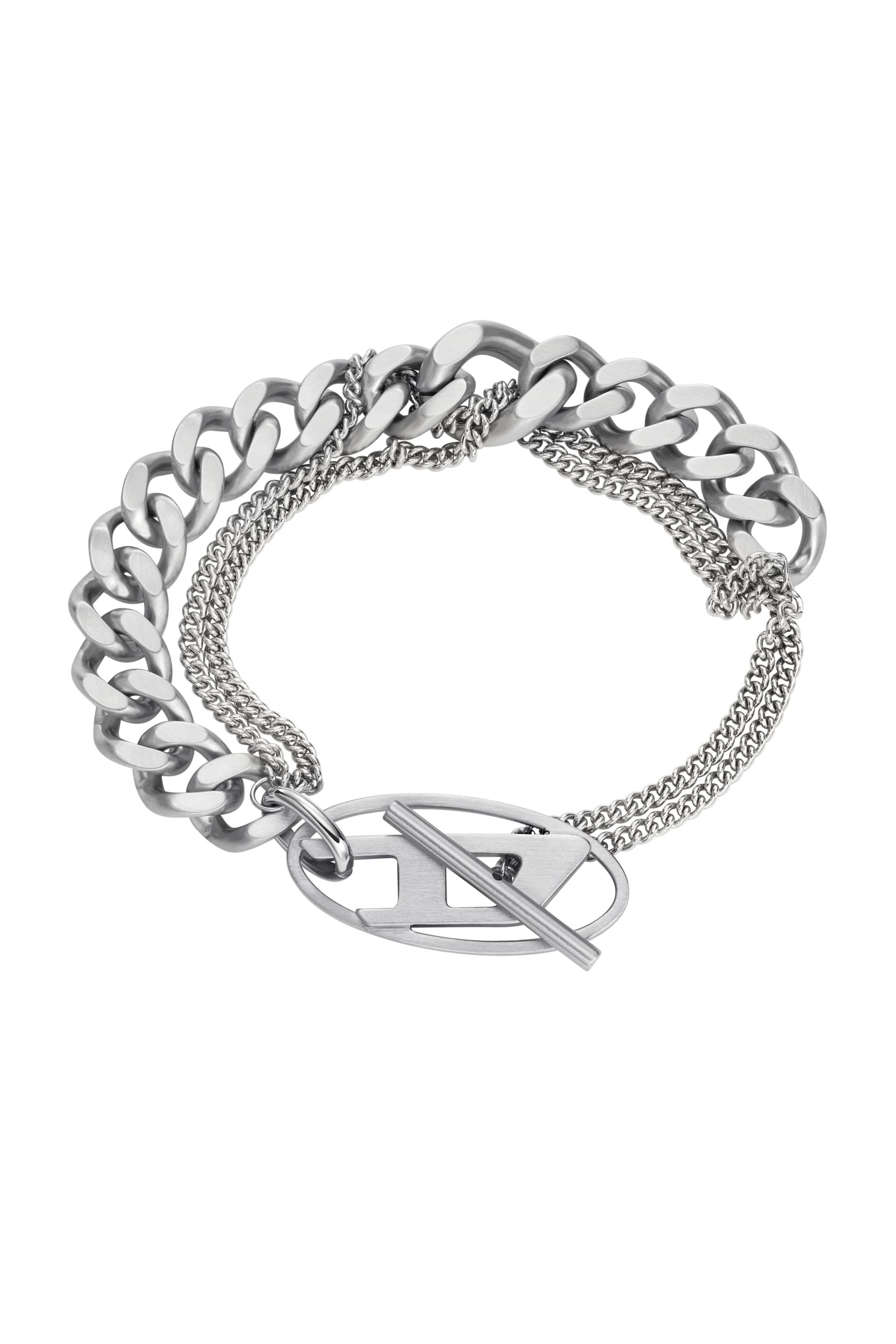 Diesel - DX1550040 JEWEL, Unisex's Stainless Steel Chain Bracelet in シルバー - 1